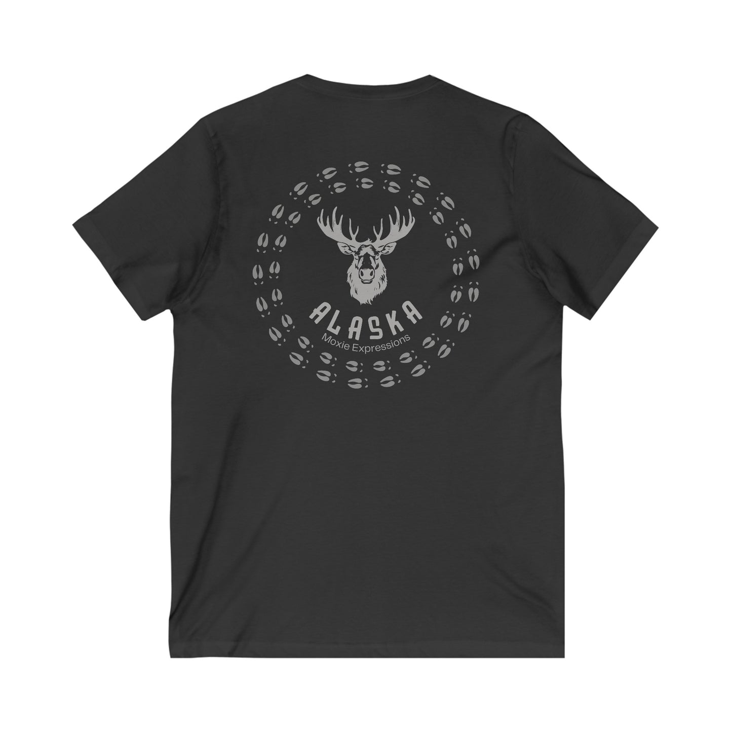 Northern Tracks Unisex Jersey Short Sleeve V-Neck Tee