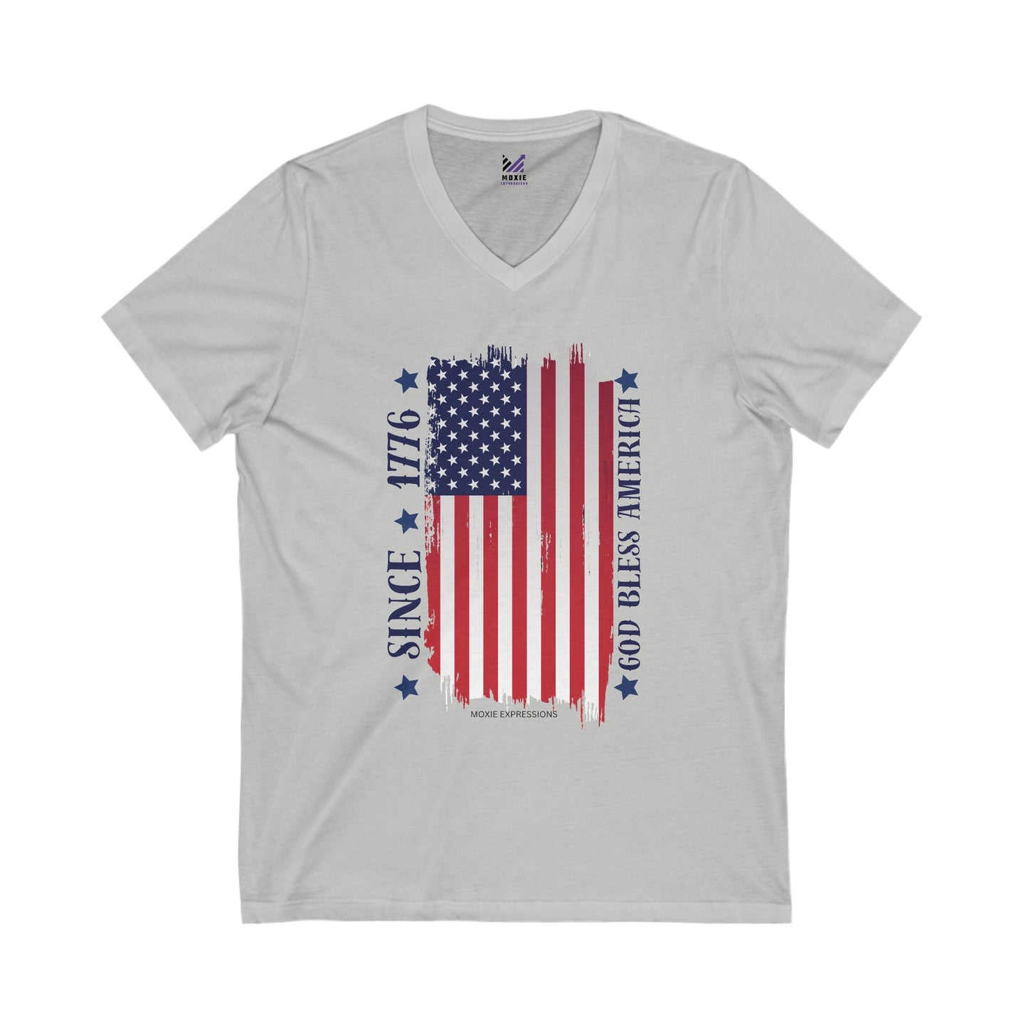 Patriot's Pride Unisex Jersey Short Sleeve V-Neck Tee