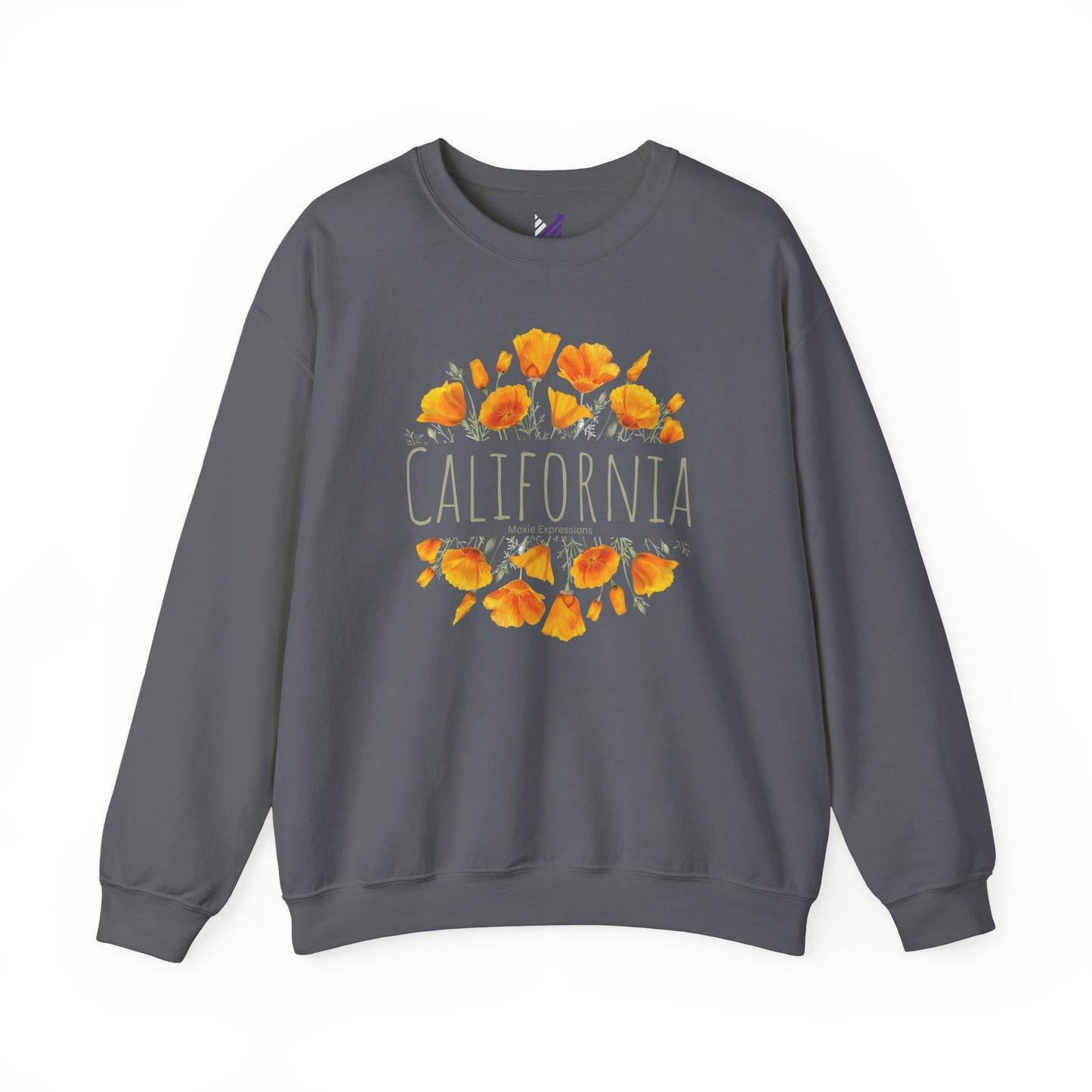 Golden Bloom Unisex Crewneck Sweatshirt