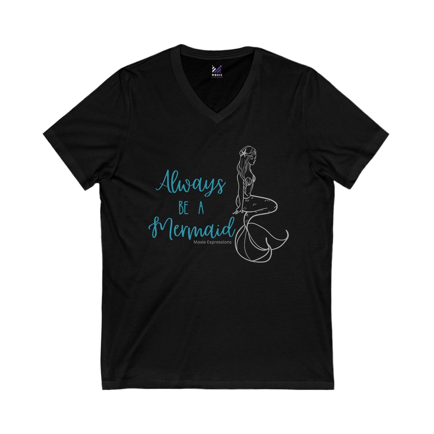 Mystic Mermaid Unisex Jersey Short Sleeve V-Neck Tee