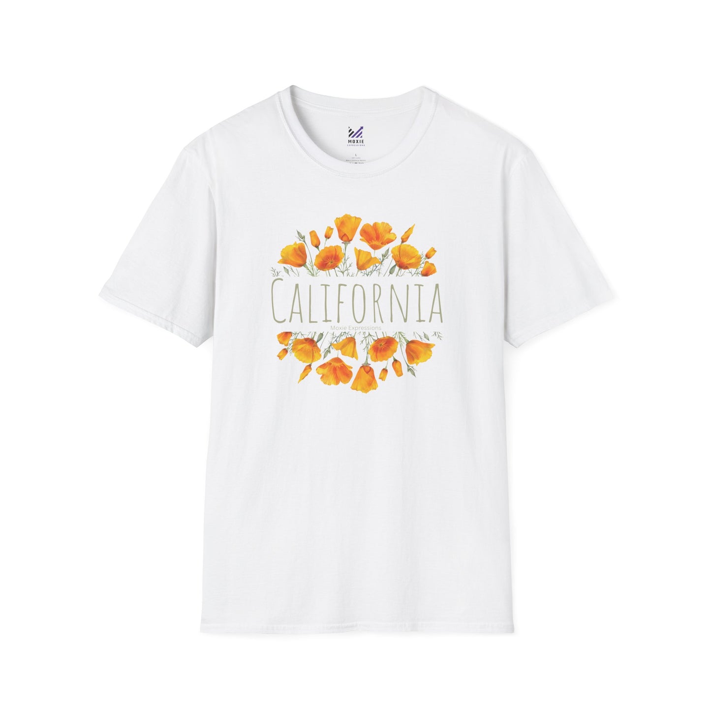 Golden Bloom Unisex Softstyle Crewneck T-Shirt