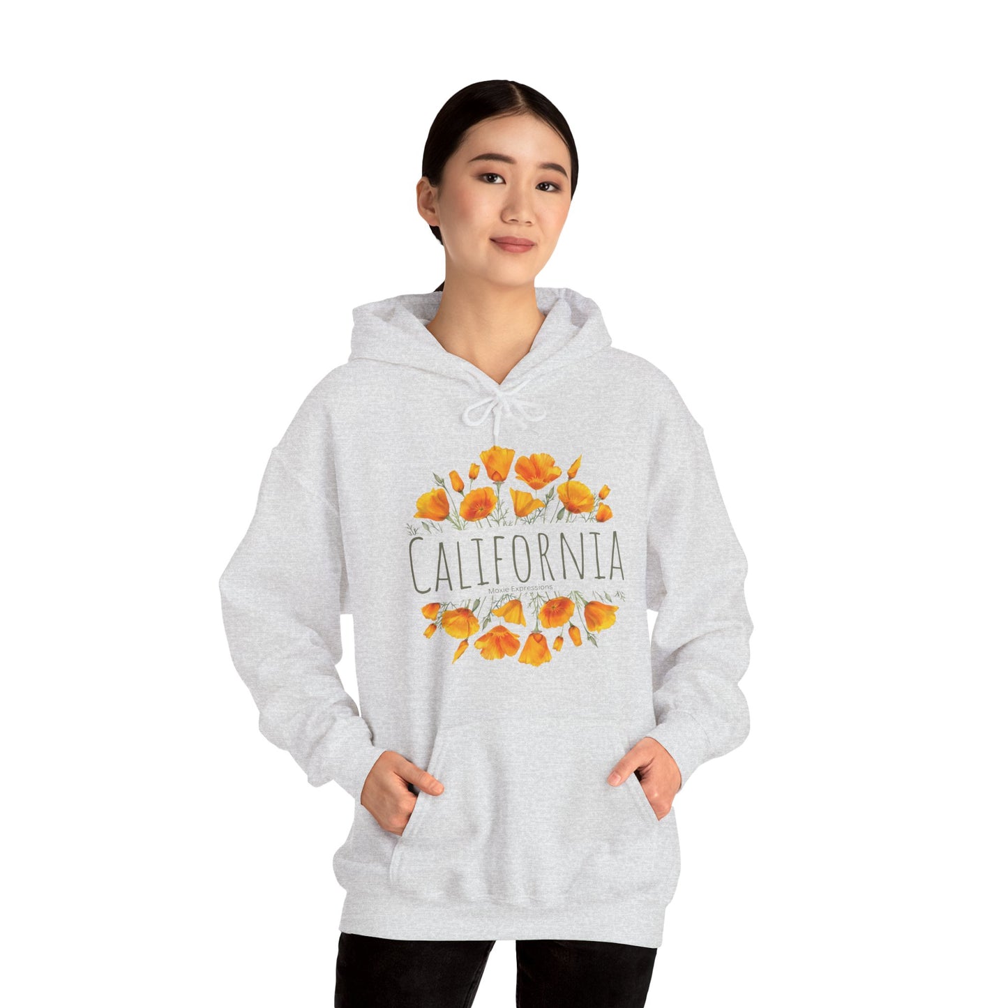 Golden Bloom Unisex Hooded Sweatshirt