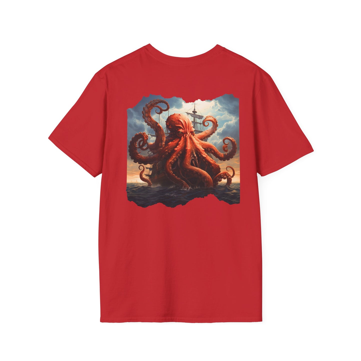 Kraken Storm Unisex Softstyle Crewneck T-Shirt