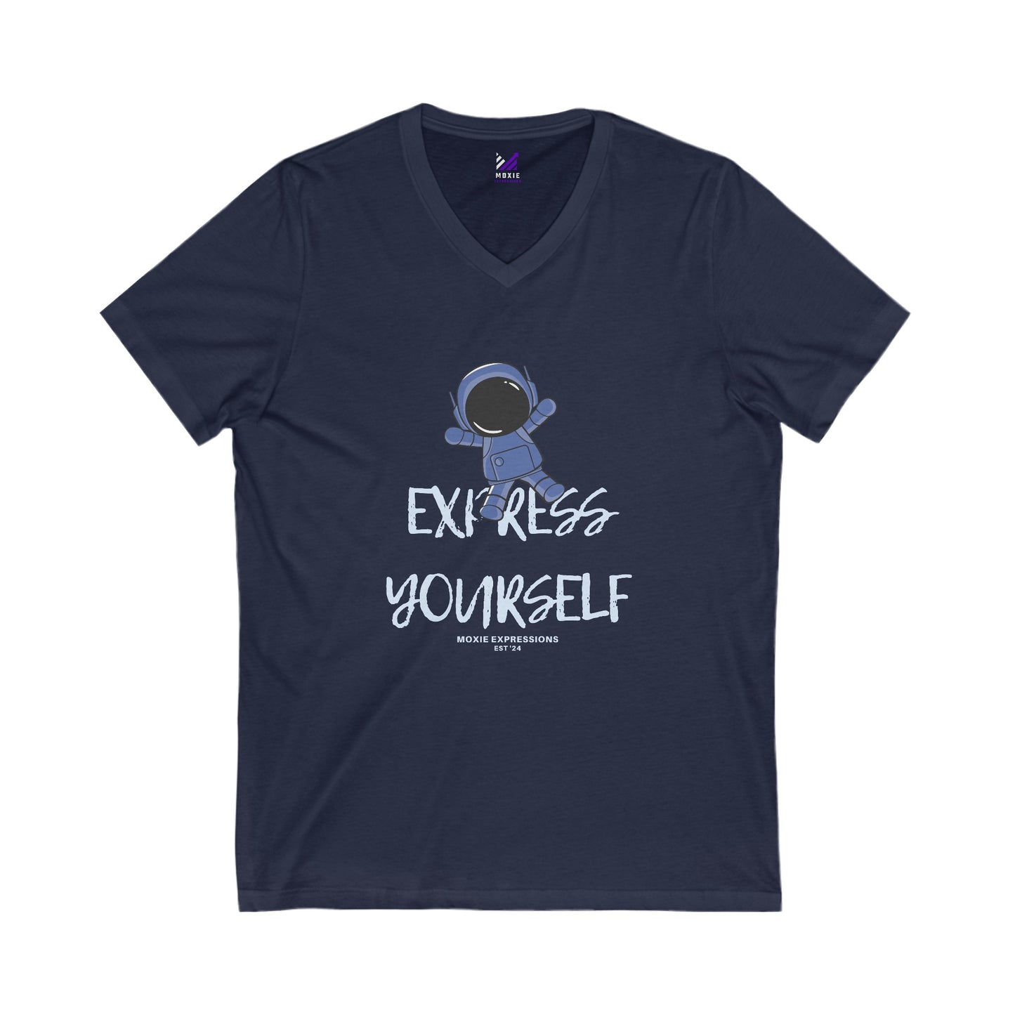 Stellar Explorer Unisex Jersey Short Sleeve V-Neck Tee
