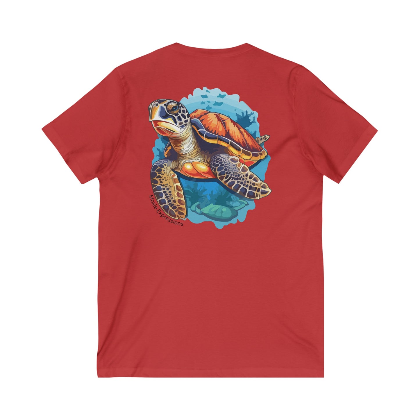 Tidal Tranquility Unisex Jersey Short Sleeve V-Neck Tee