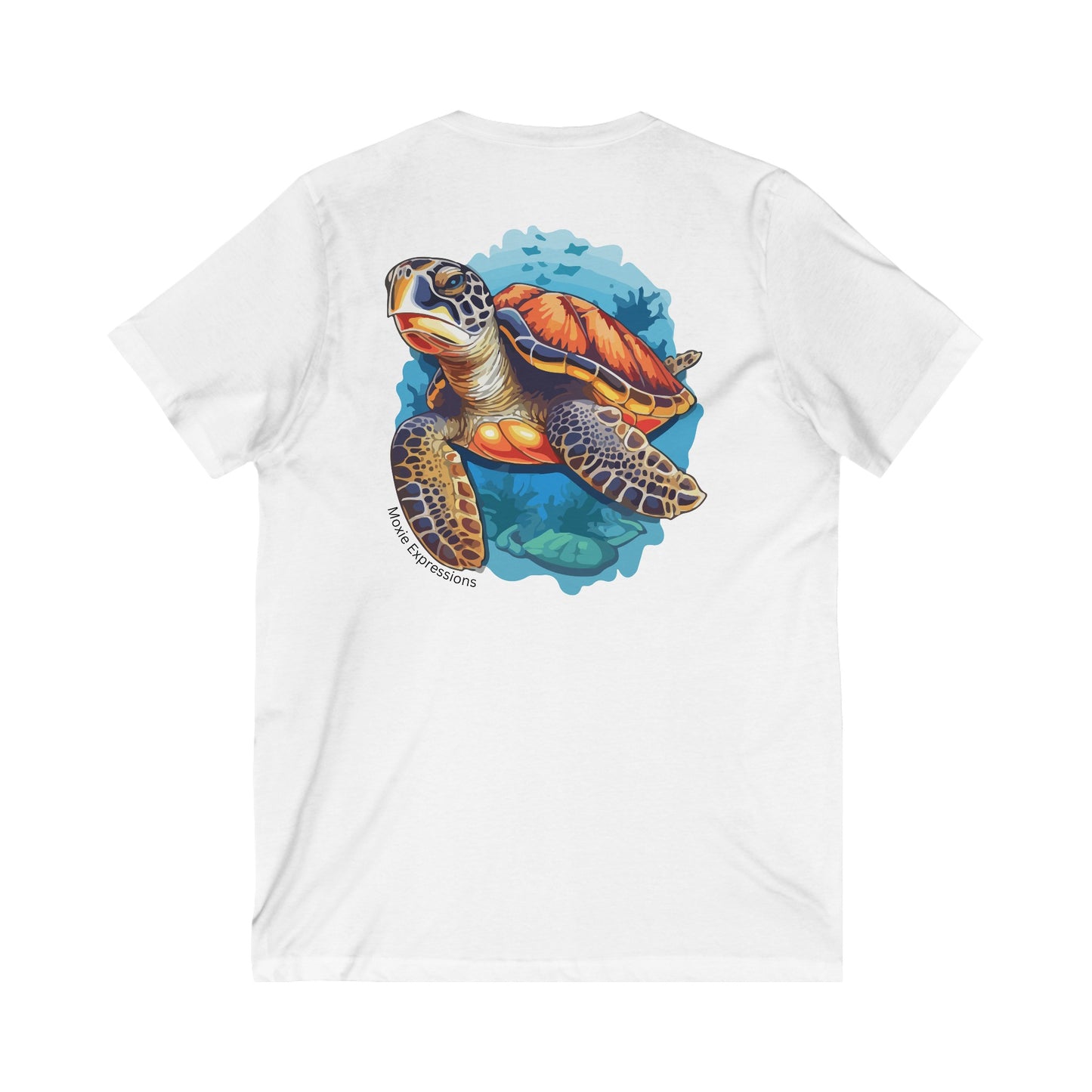 Tidal Tranquility Unisex Jersey Short Sleeve V-Neck Tee