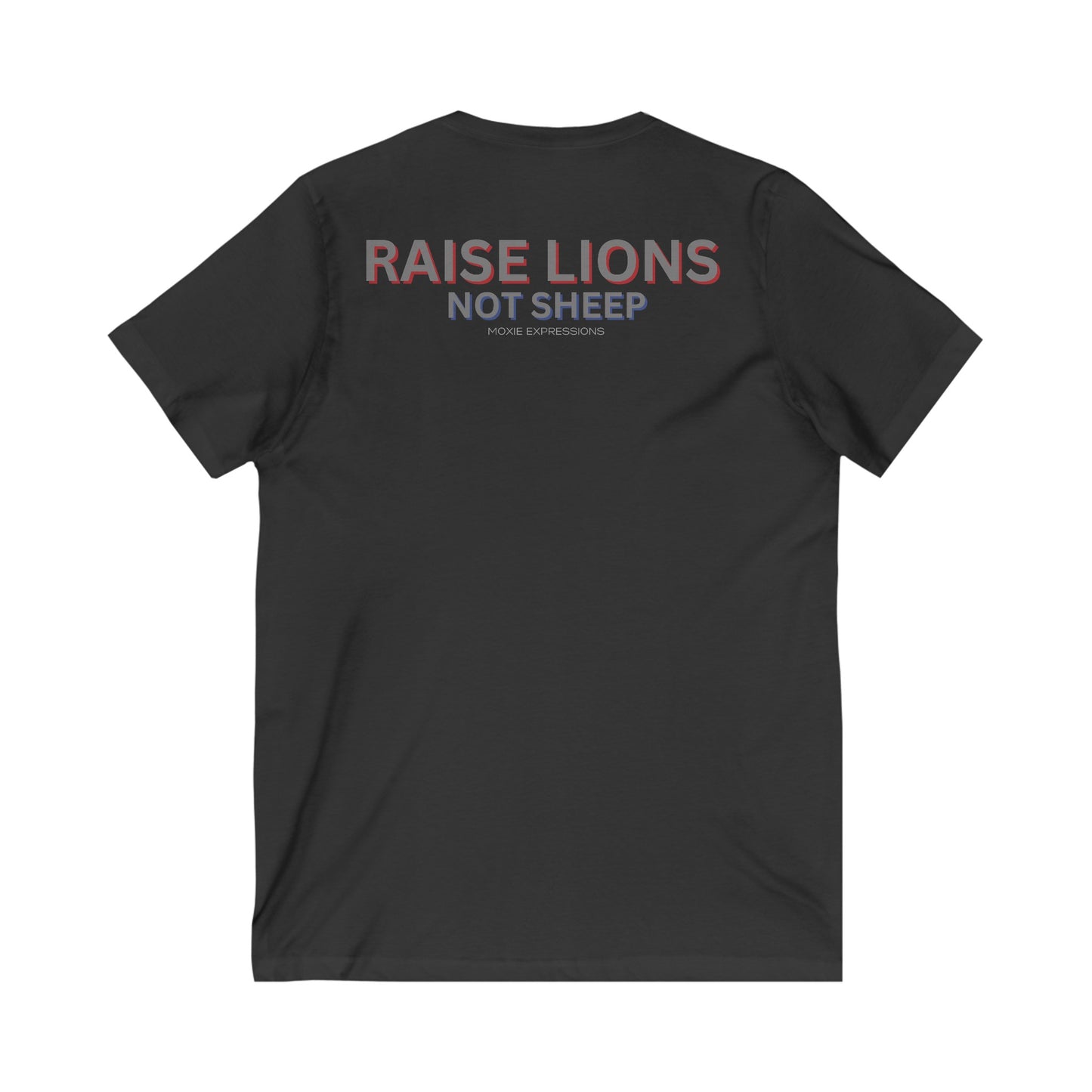 Raise Roaring Hearts Unisex Jersey Short Sleeve V-Neck Tee