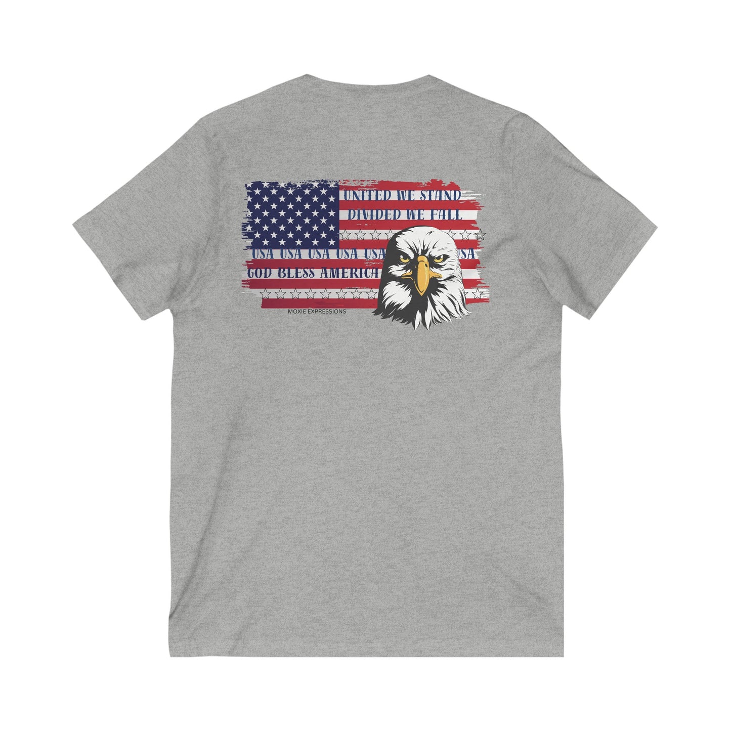 Eagle of Unity Unisex Jersey Short Sleeve V-Neck Tee