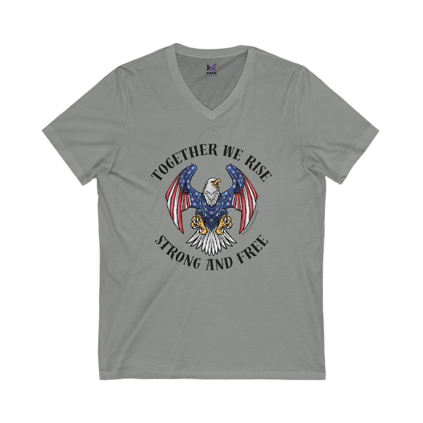 Wings of Unity Unisex Jersey Short Sleeve V-Neck Tee