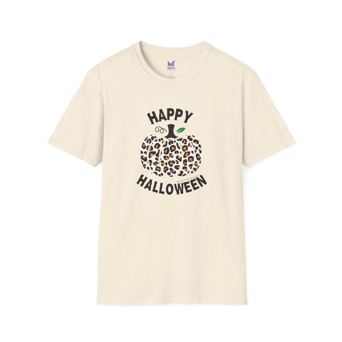 Cheetah Chic Pumpkin Patch Unisex Softstyle Crewneck T-Shirt