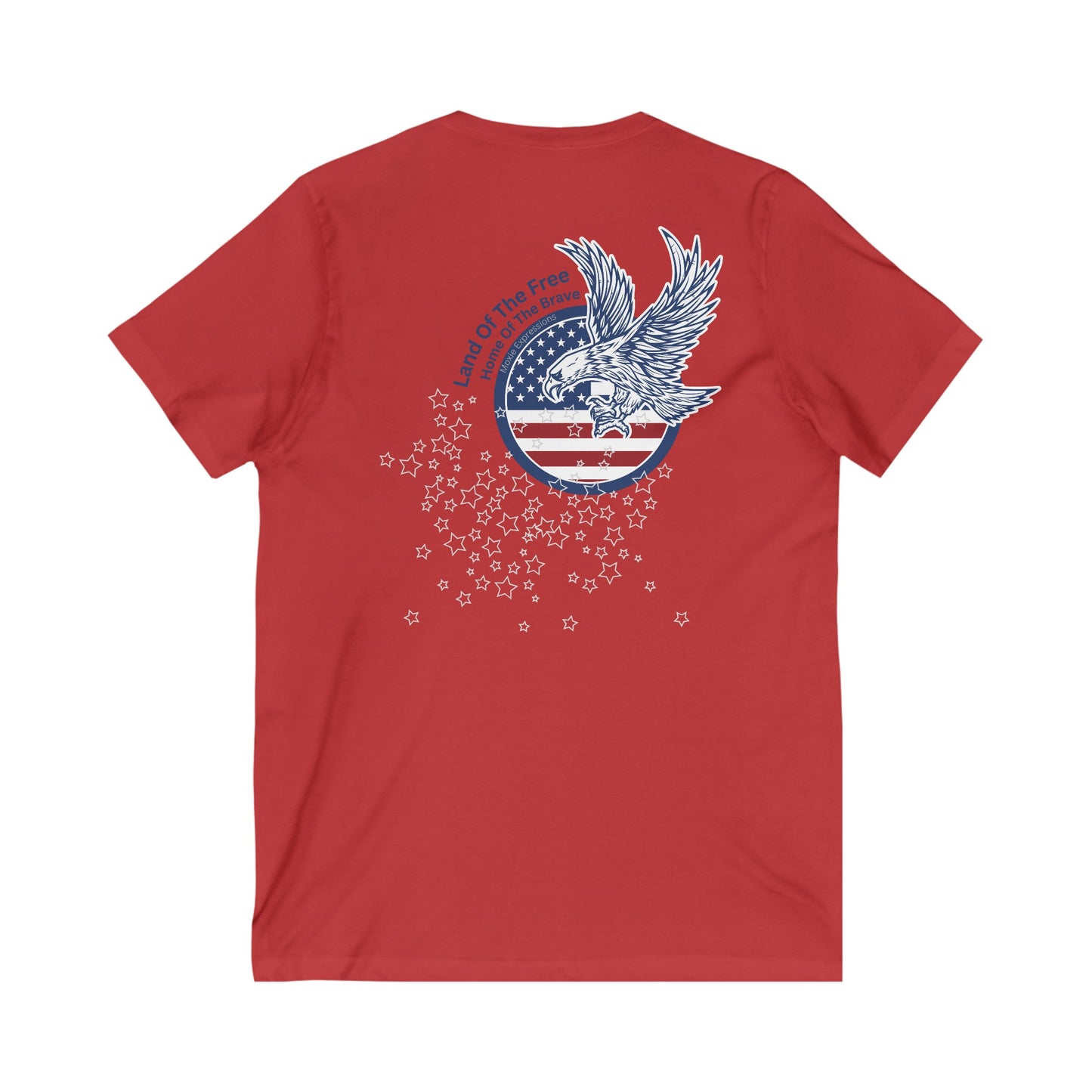 Brave Eagle Unisex Jersey Short Sleeve V-Neck Tee