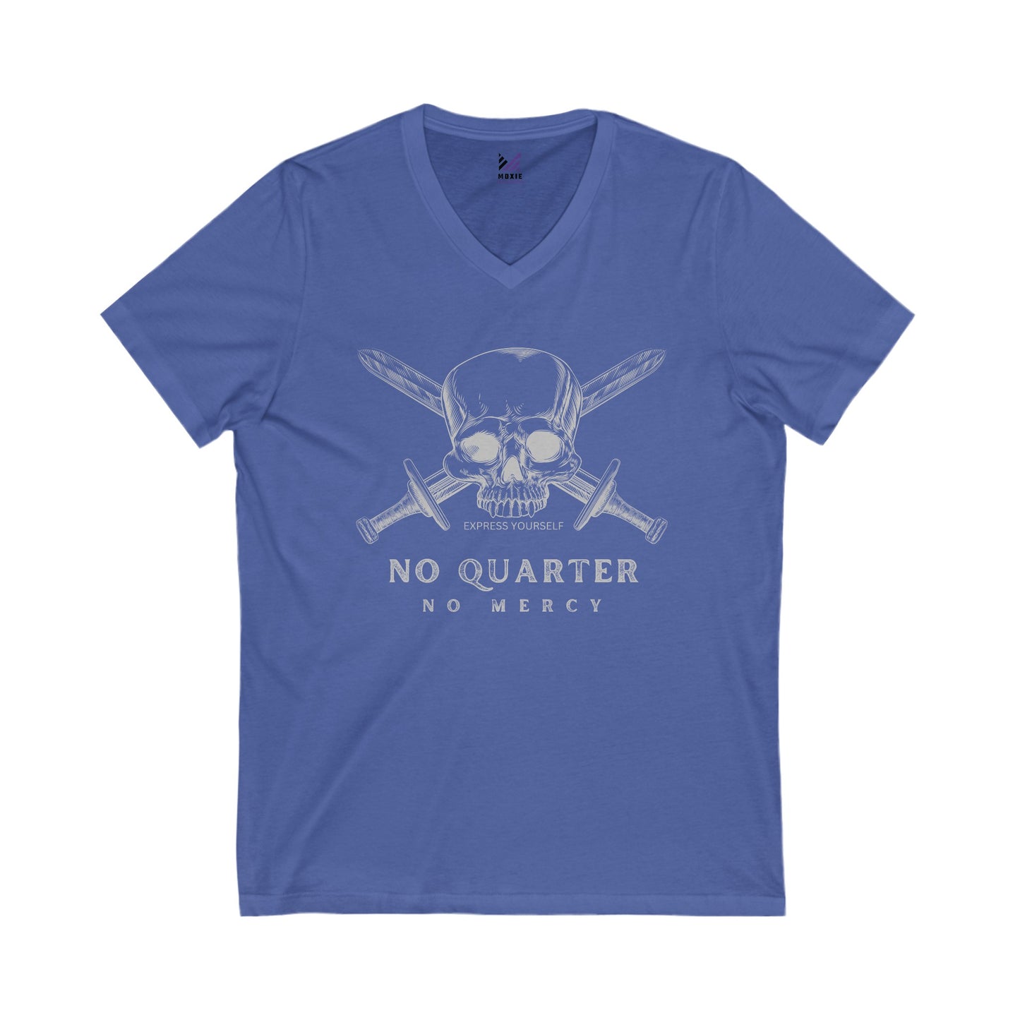 No Quarter No Mercy Unisex Jersey Short Sleeve V-Neck Tee