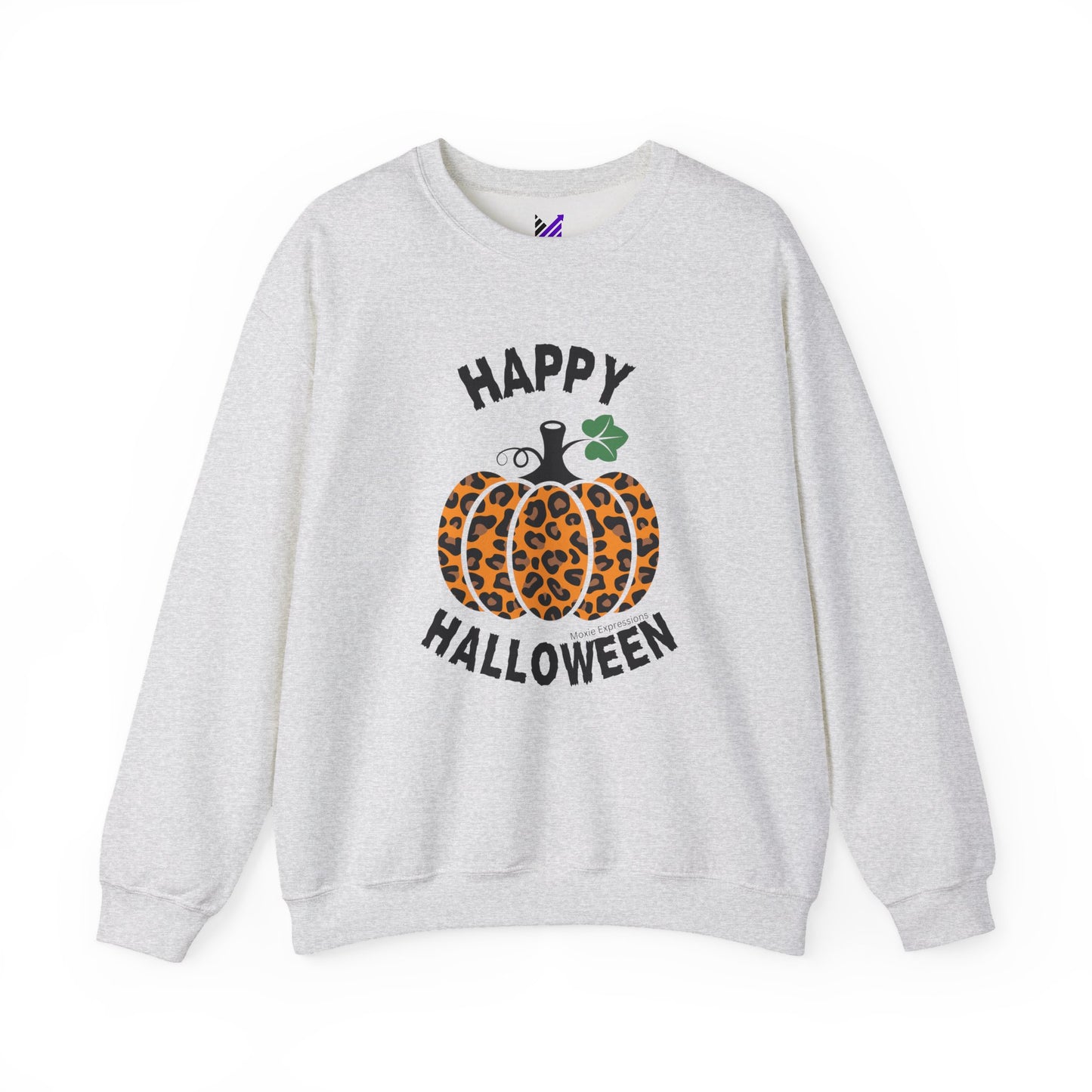 Cheetah Chic Pumpkin Patch Unisex Crewneck Sweatshirt