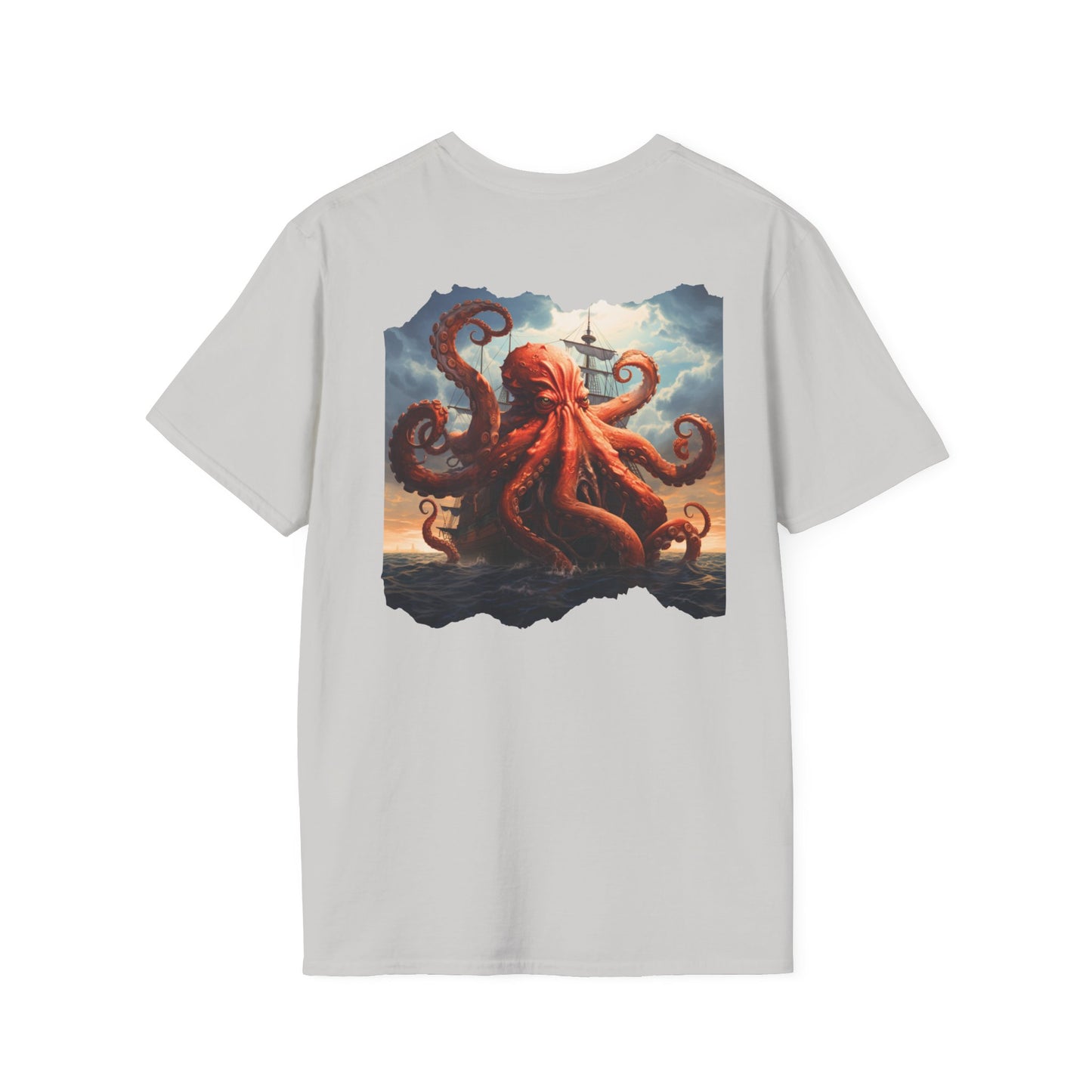 Kraken Storm Unisex Softstyle Crewneck T-Shirt