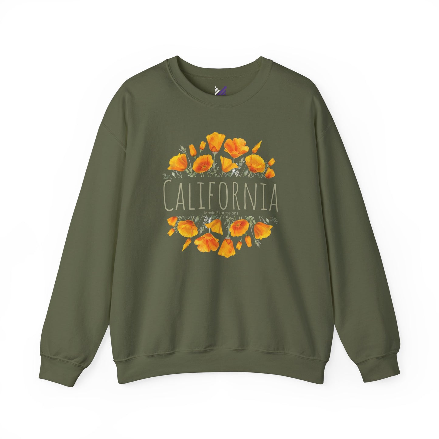 Golden Bloom Unisex Crewneck Sweatshirt