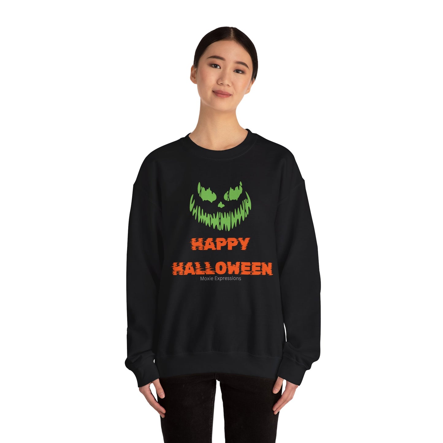 Spooky Jack o Lantern Unisex Crewneck Sweatshirt
