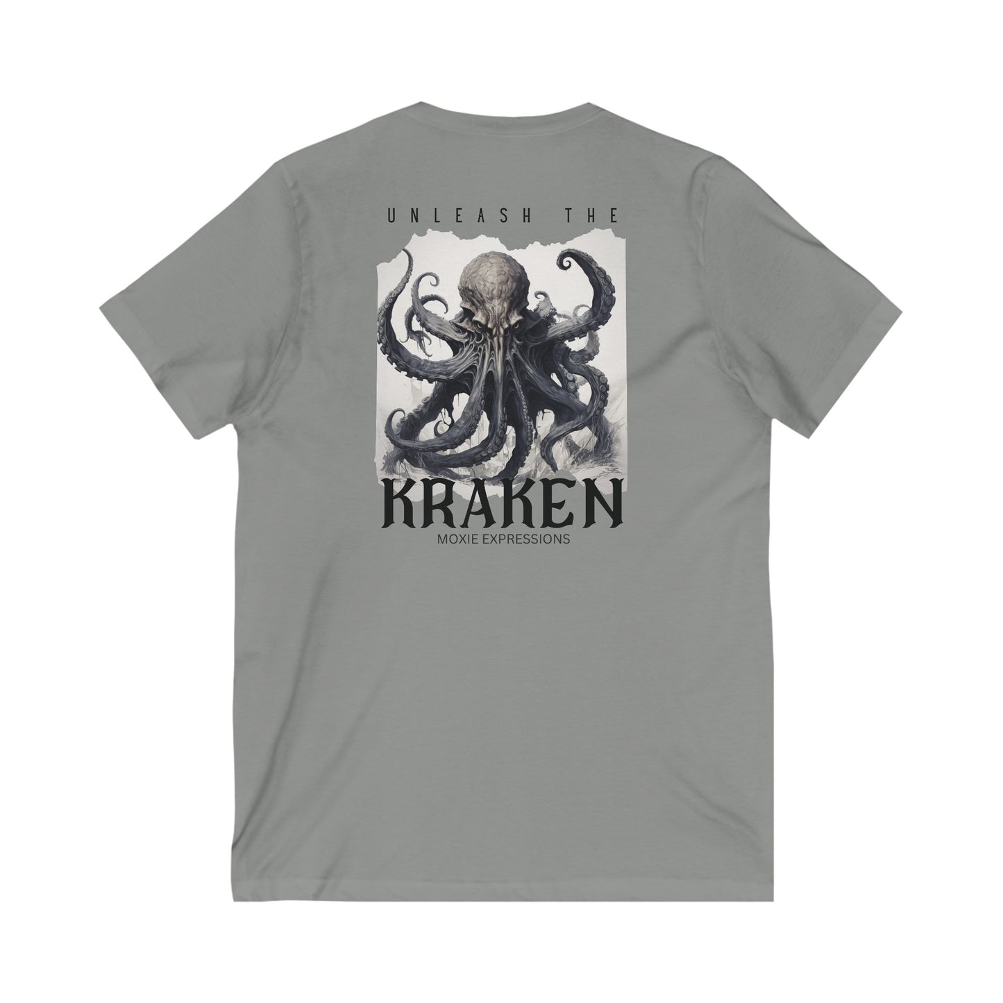 Unleash the Kraken Unisex Jersey Short Sleeve V-Neck Tee