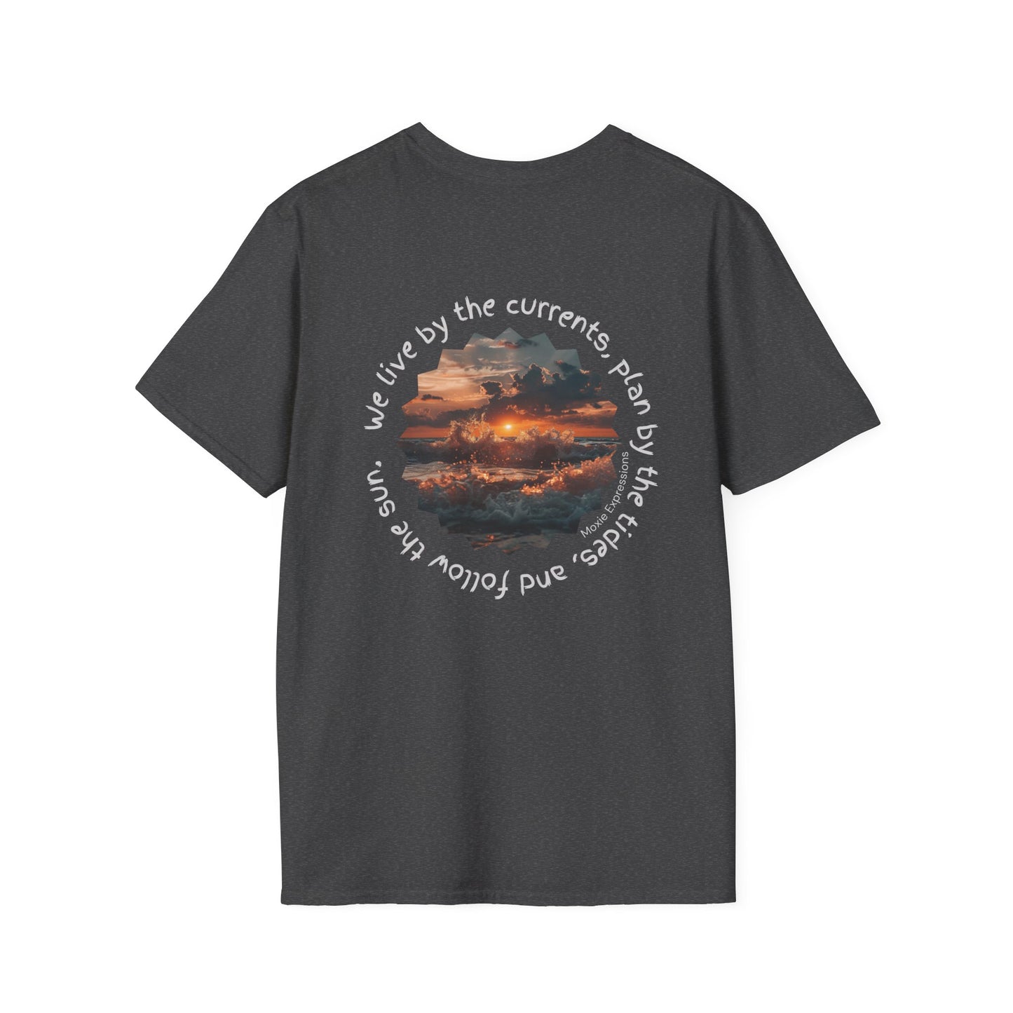 Florida Sunset Currents Unisex Softstyle Crewneck T-Shirt