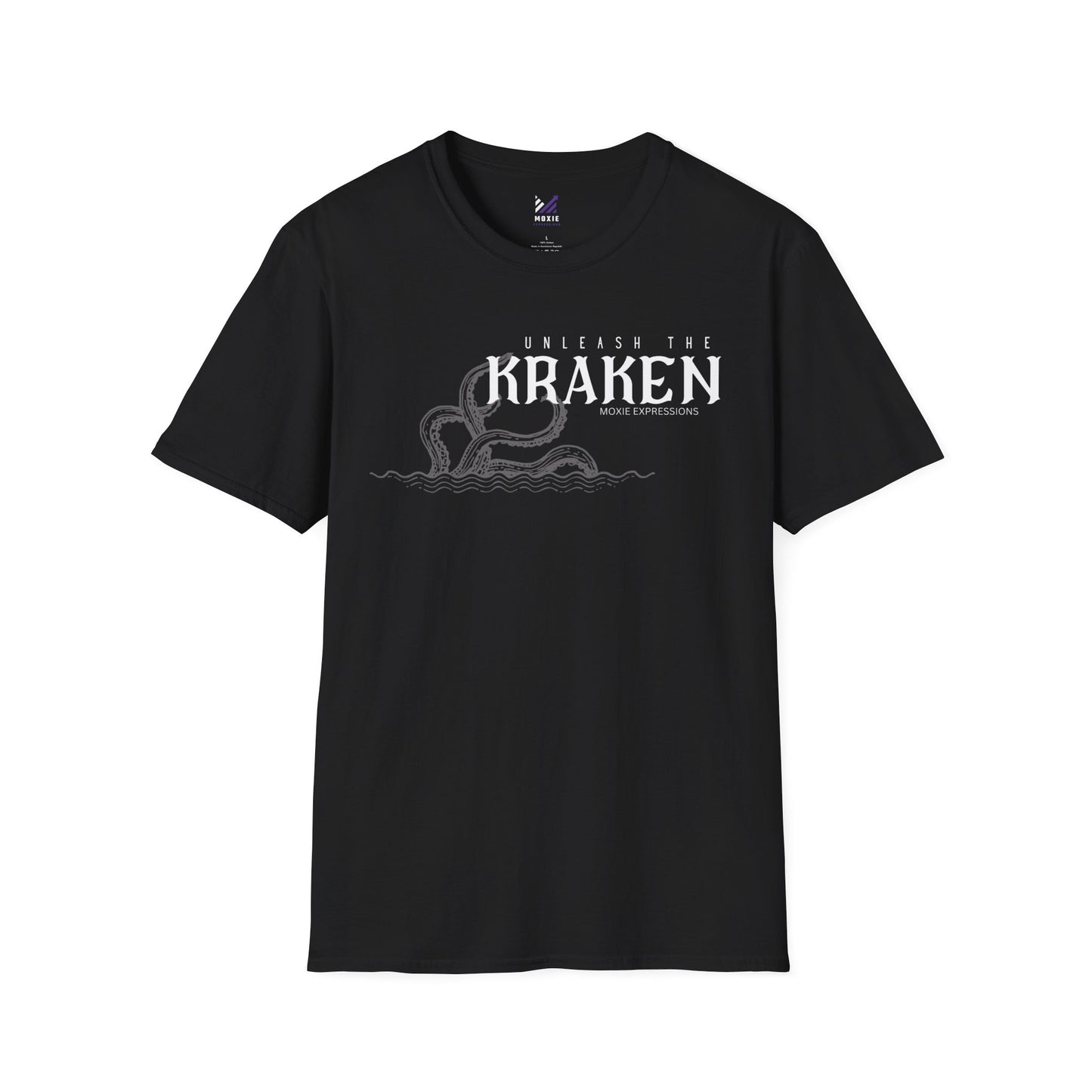 Kraken Storm Unisex Softstyle Crewneck T-Shirt