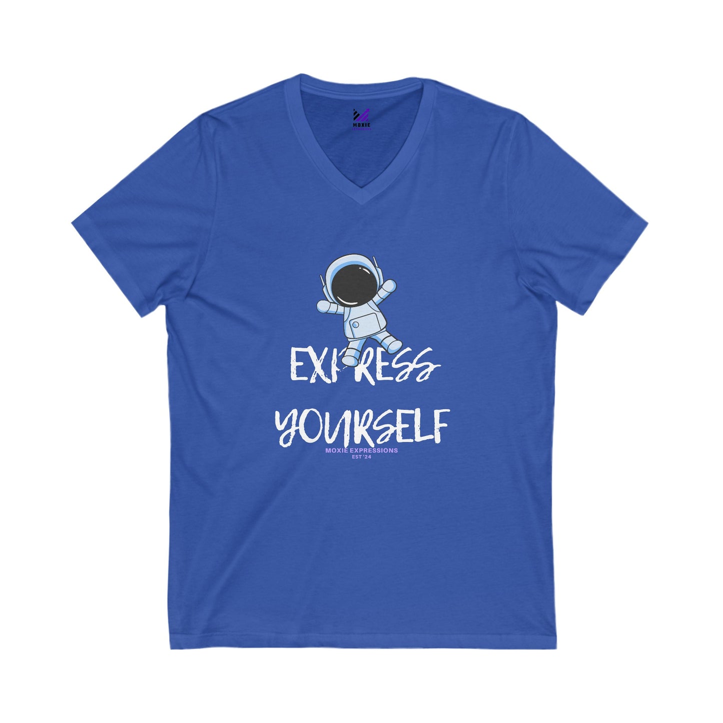 Stellar Explorer Unisex Jersey Short Sleeve V-Neck Tee