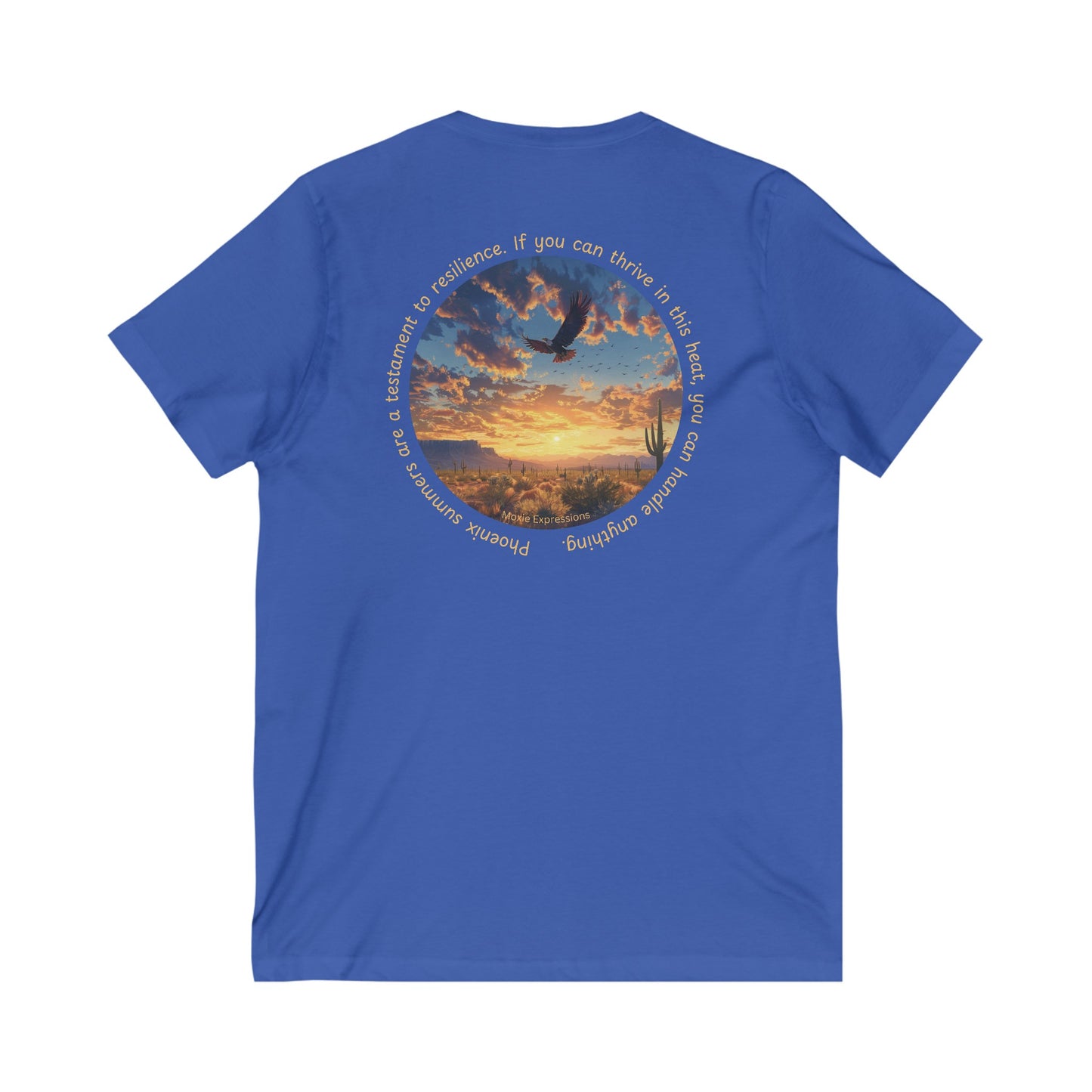 Desert Resilience Unisex Jersey Short Sleeve V-Neck Tee
