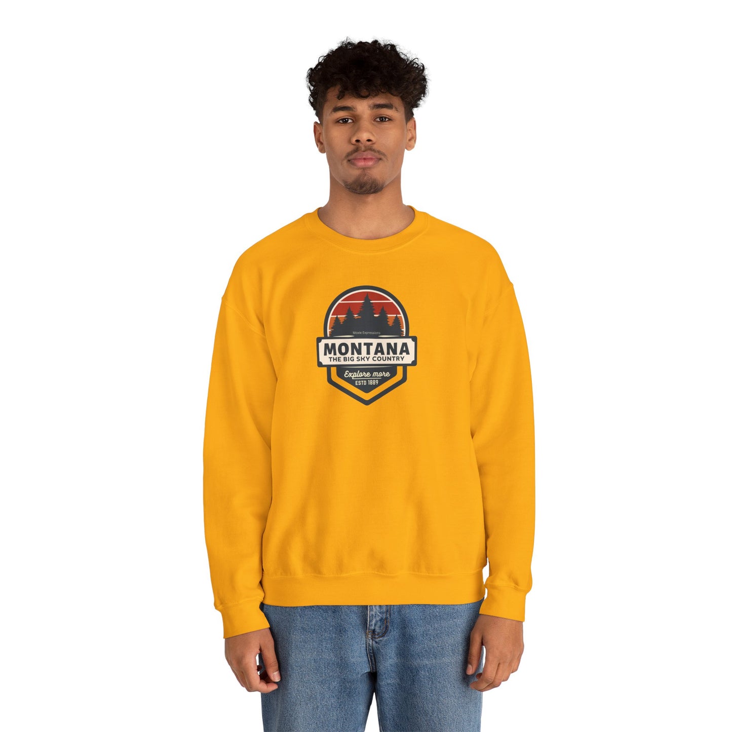 Montana Big Sky "Explore More" Unisex Crewneck Sweatshirt