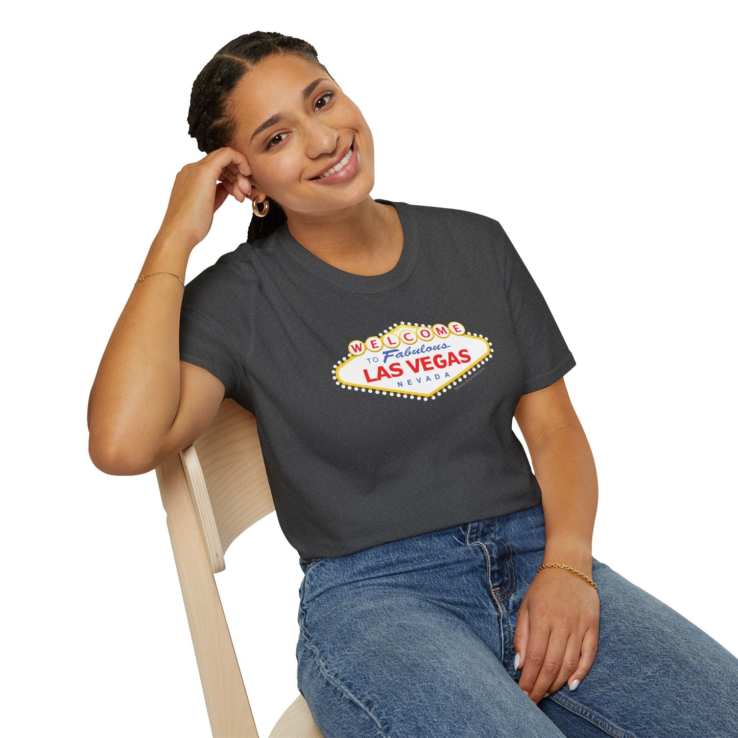 Vegas Vibes Unisex Softstyle Crewneck T-Shirt