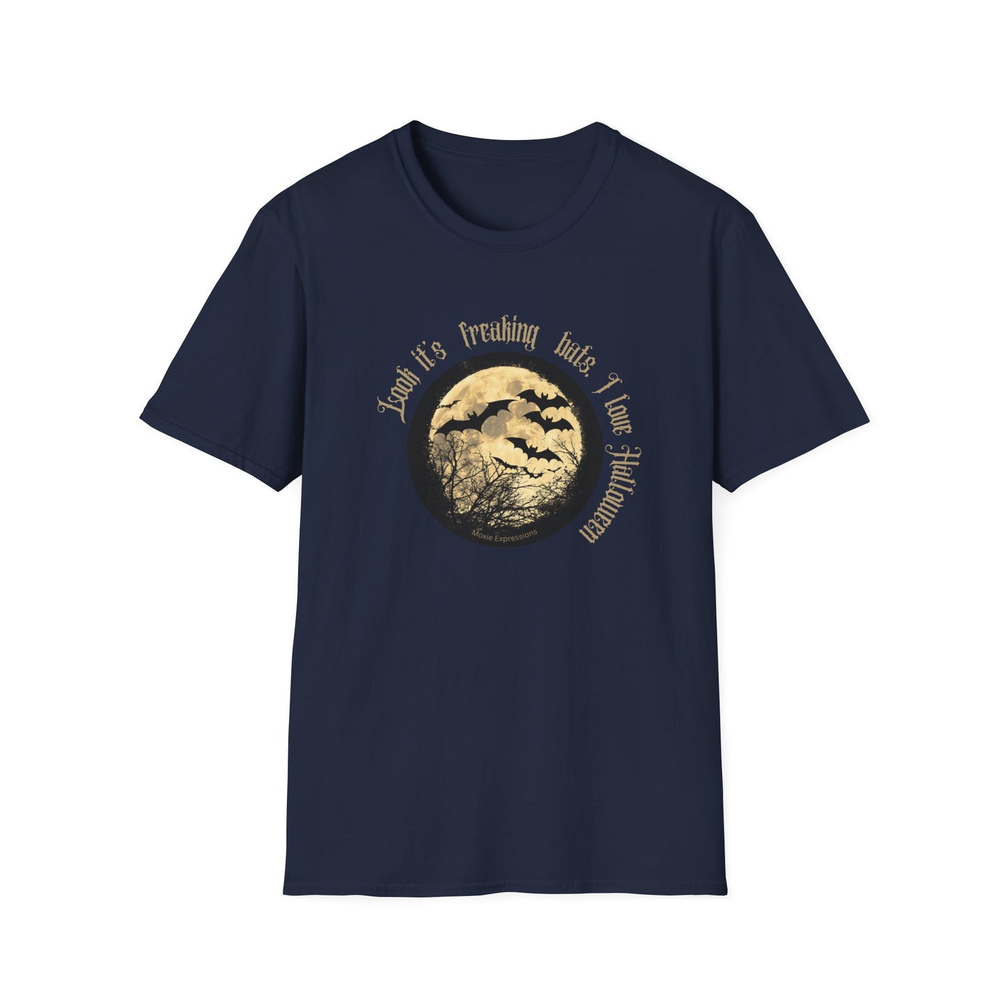 Twilight Bats Unisex Softstyle Crewneck T-Shirt