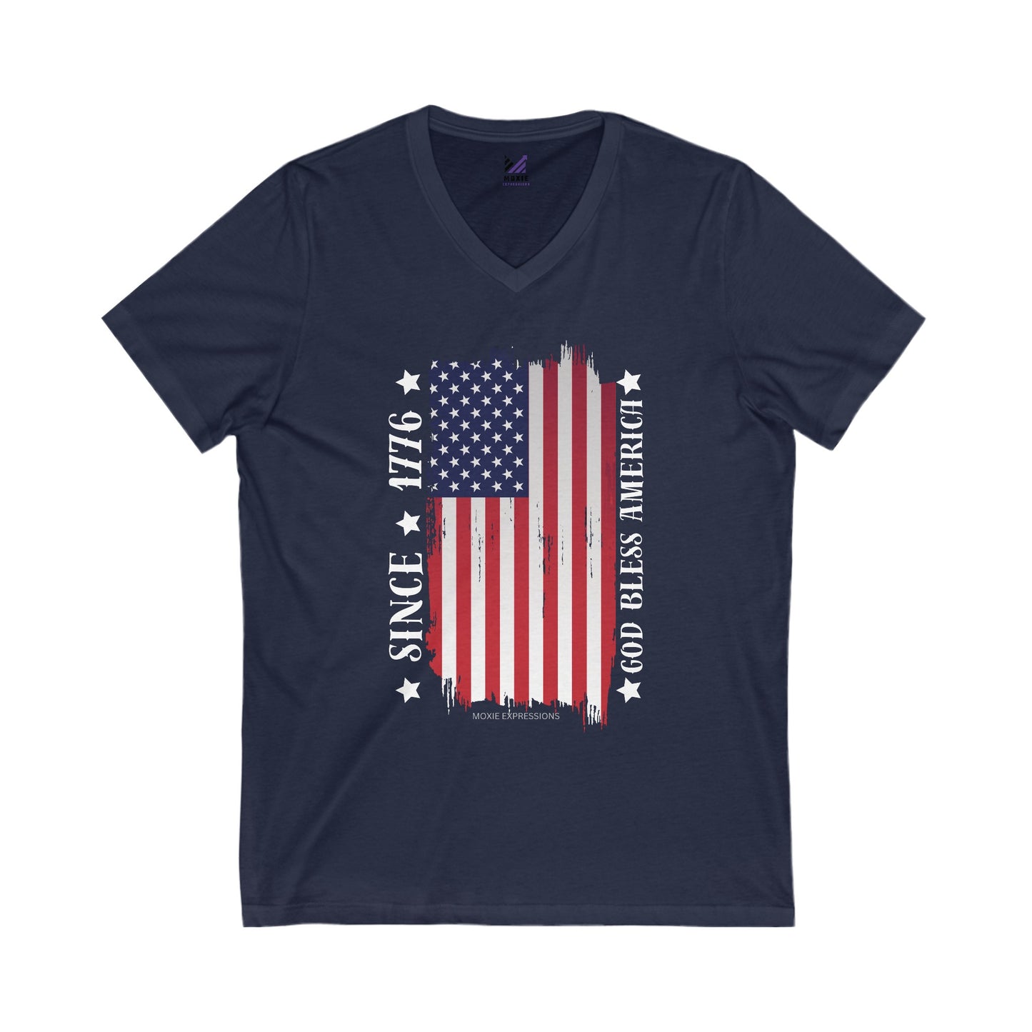 Patriot's Pride Unisex Jersey Short Sleeve V-Neck Tee