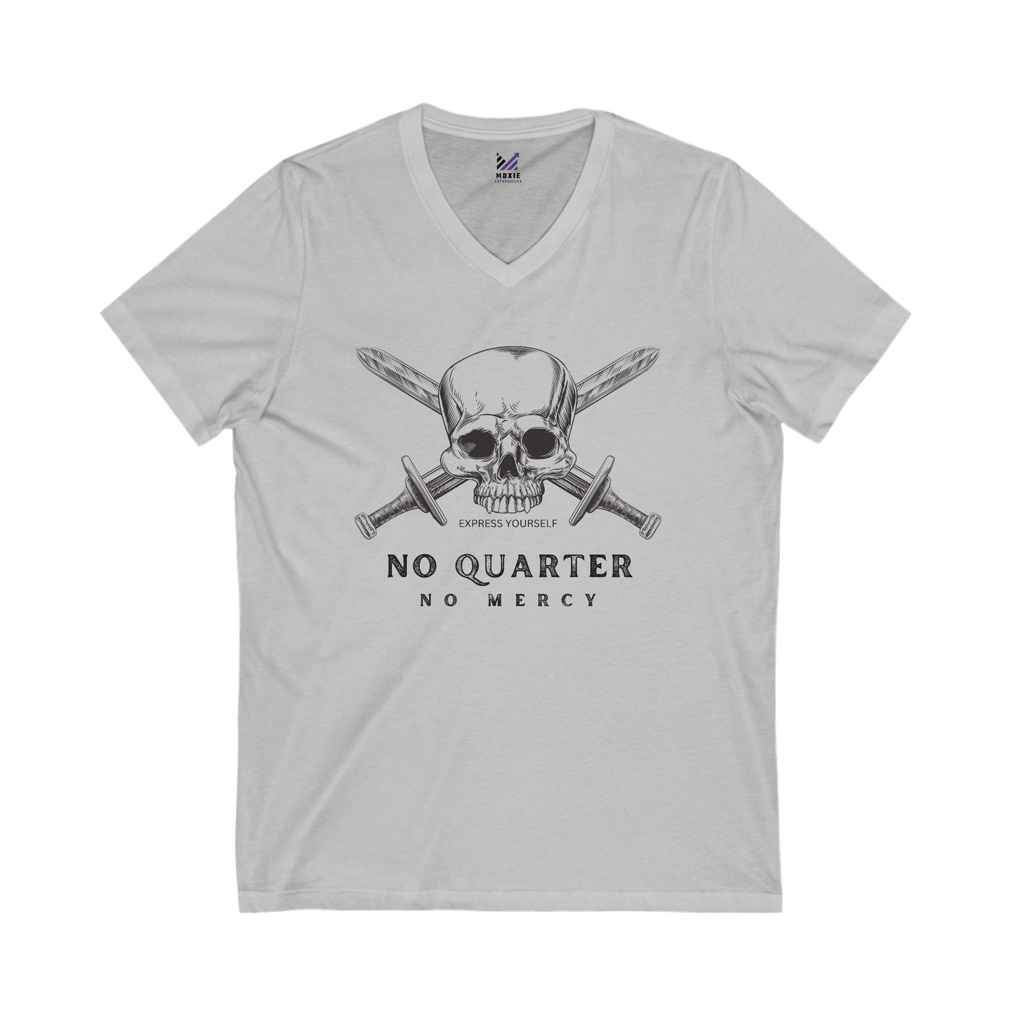 No Quarter No Mercy Unisex Jersey Short Sleeve V-Neck Tee