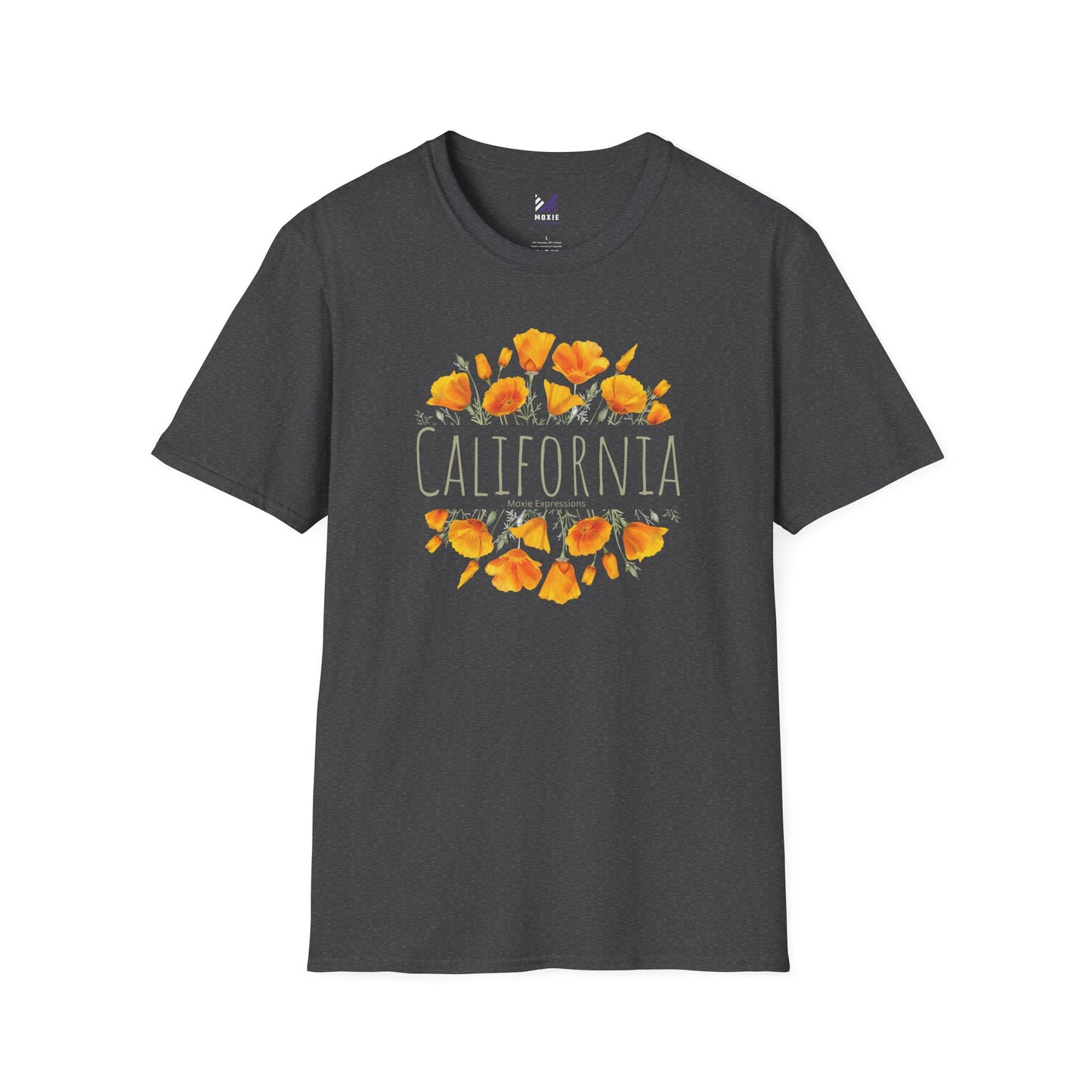 Golden Bloom Unisex Softstyle Crewneck T-Shirt