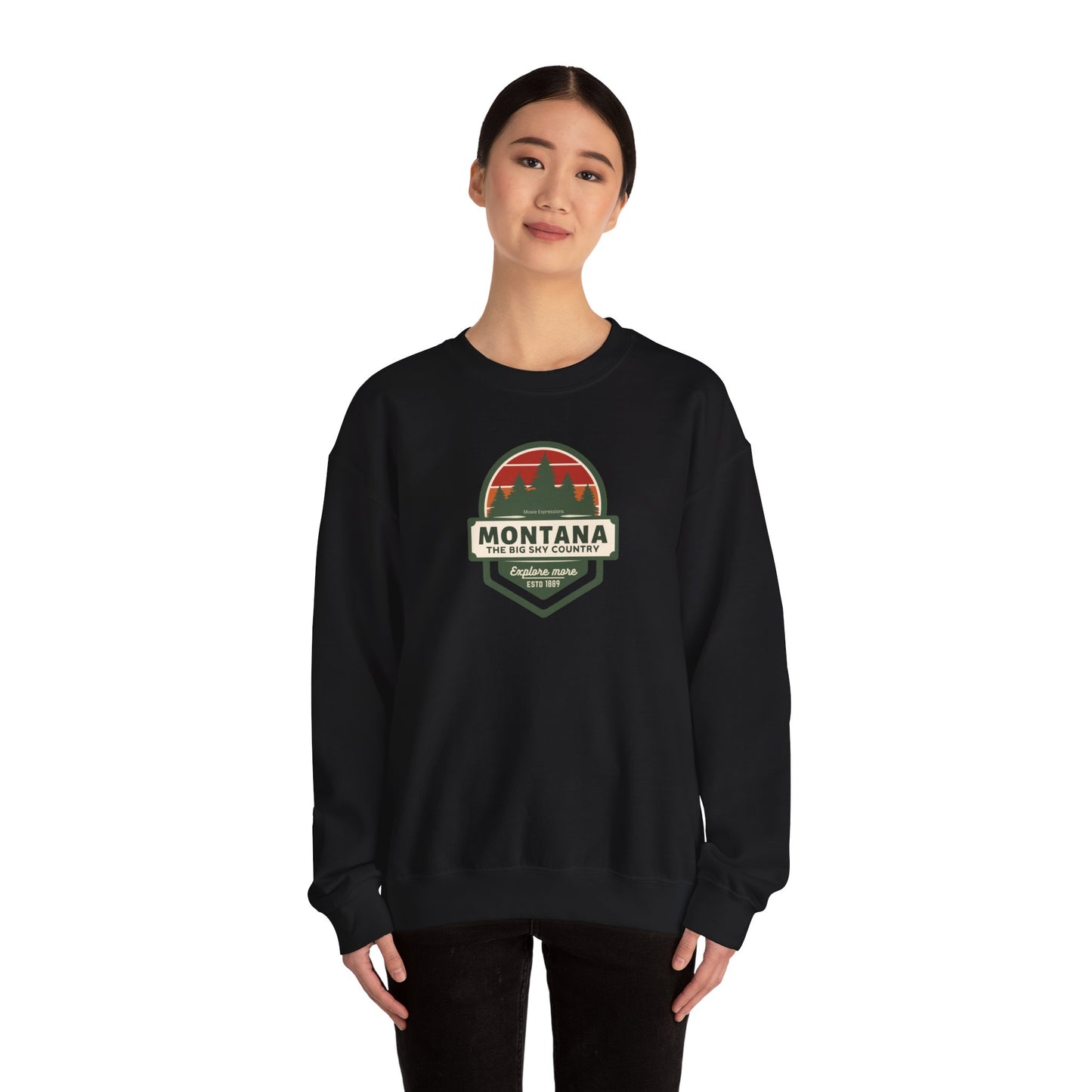 Montana Big Sky "Explore More" Unisex Crewneck Sweatshirt