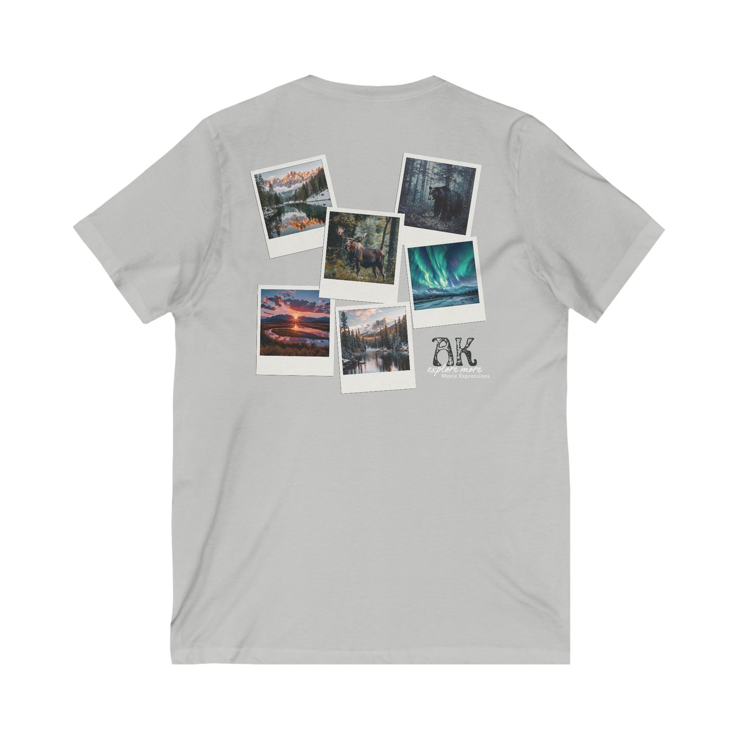Alaska Explore More Unisex Jersey Short Sleeve V-Neck Tee