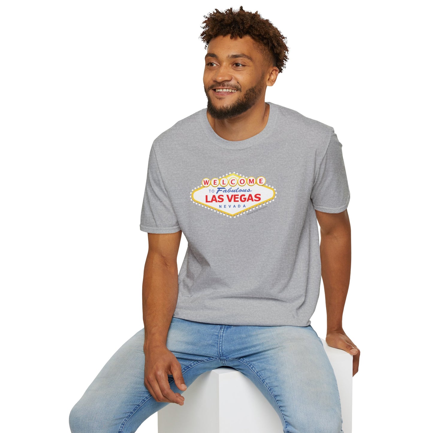 Vegas Vibes Unisex Softstyle Crewneck T-Shirt