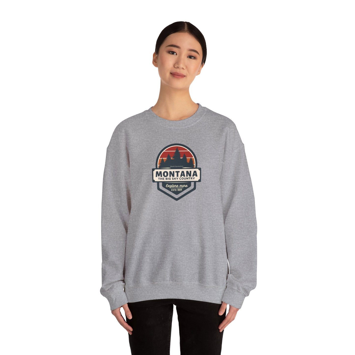 Montana Big Sky "Explore More" Unisex Crewneck Sweatshirt