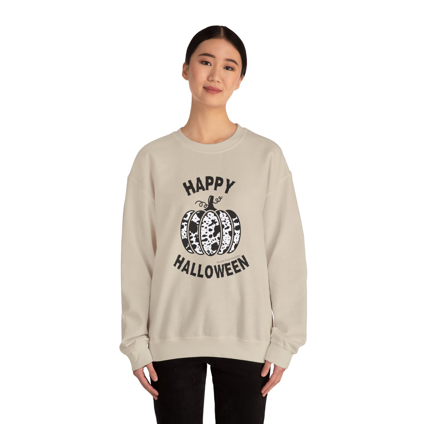 Cow Pumpkin Patch Unisex Crewneck Sweatshirt