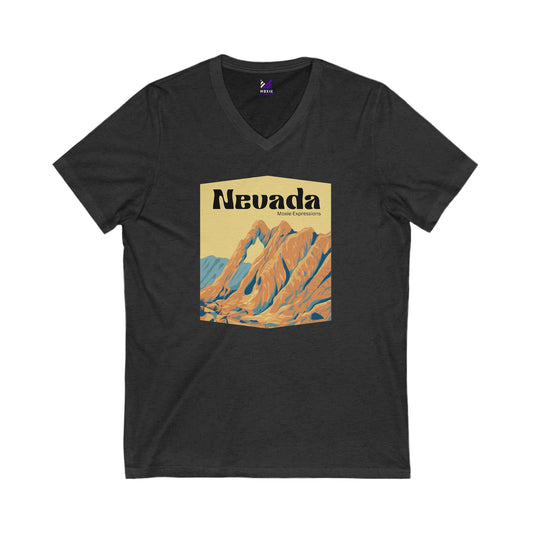 Nevada Wild Unisex Jersey Short Sleeve V-Neck Tee