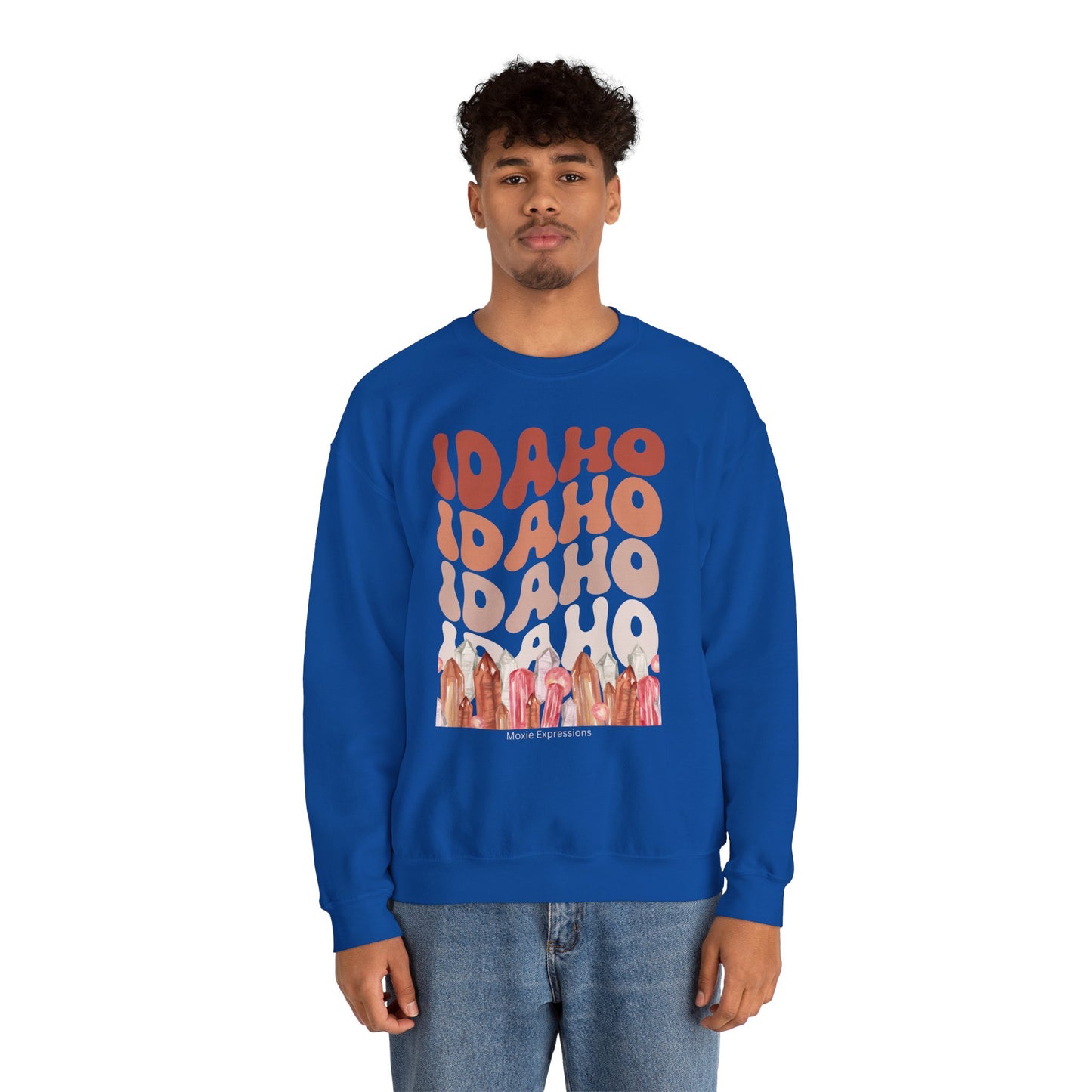 Idaho Gemstone Fusion Unisex Crewneck Sweatshirt