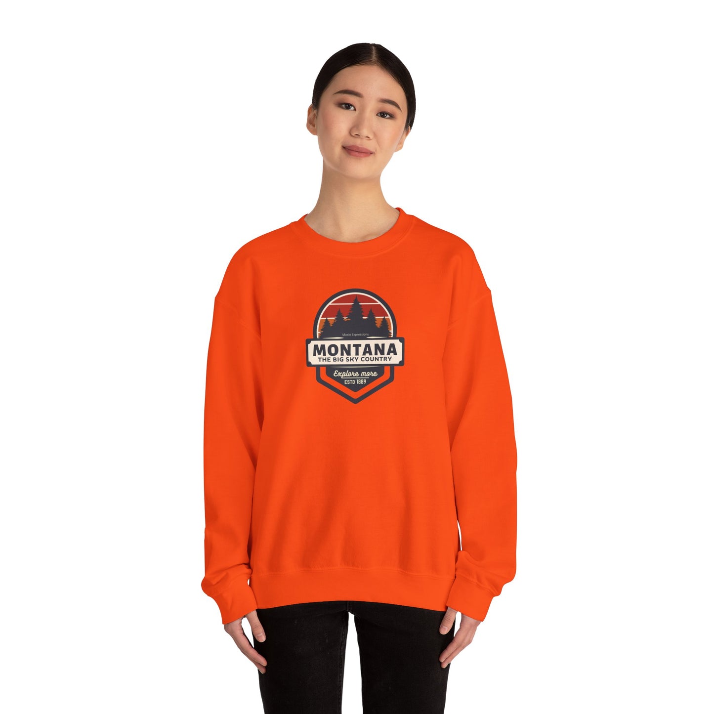 Montana Big Sky "Explore More" Unisex Crewneck Sweatshirt