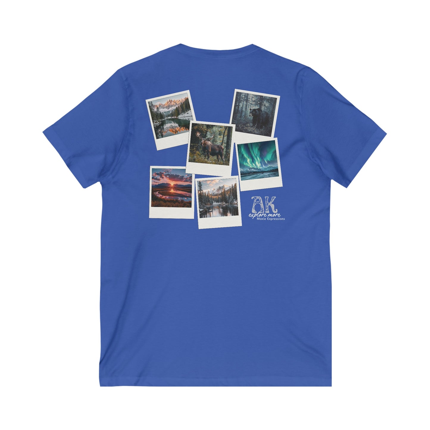 Alaska Explore More Unisex Jersey Short Sleeve V-Neck Tee