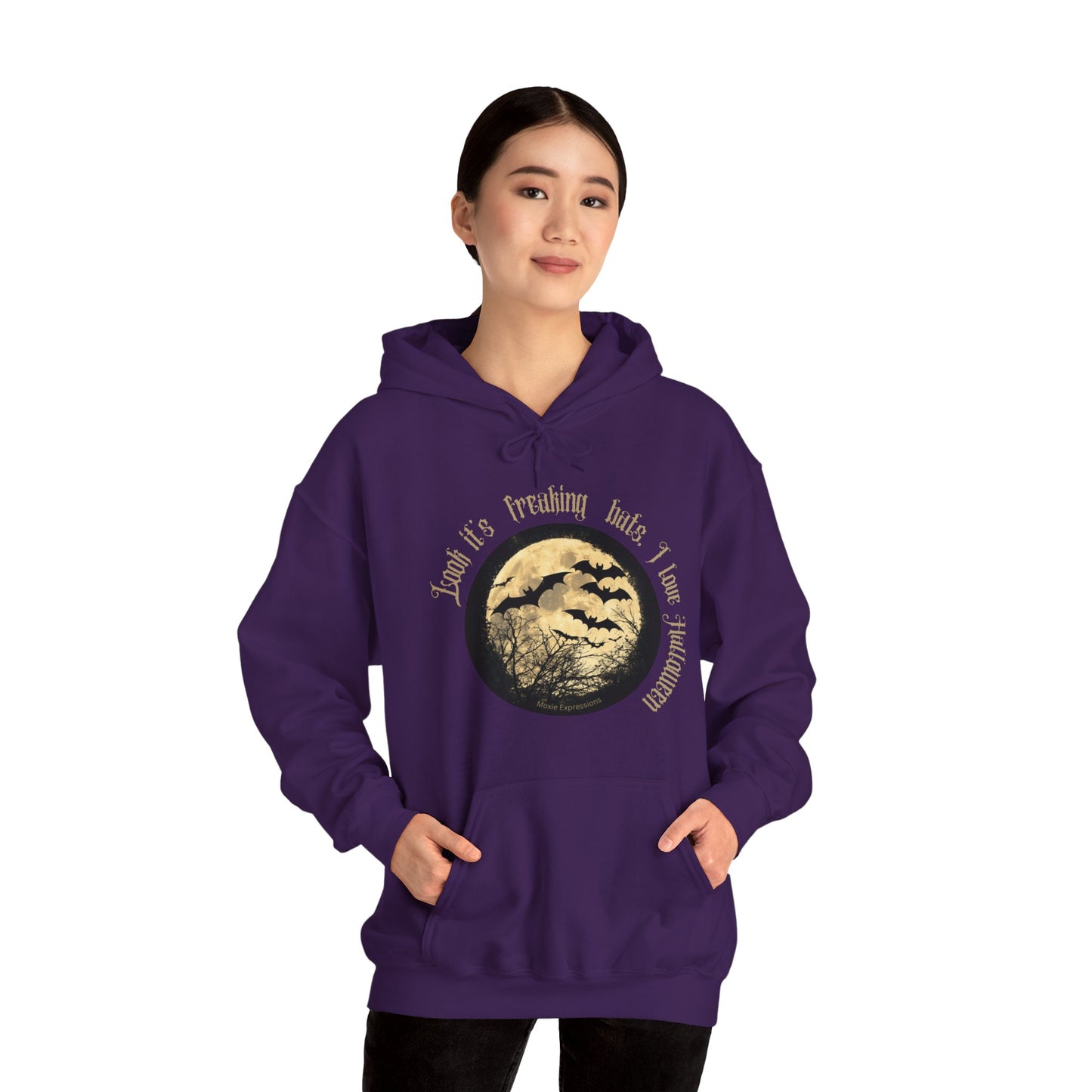 Twilight Bats Unisex Hooded Sweatshirt