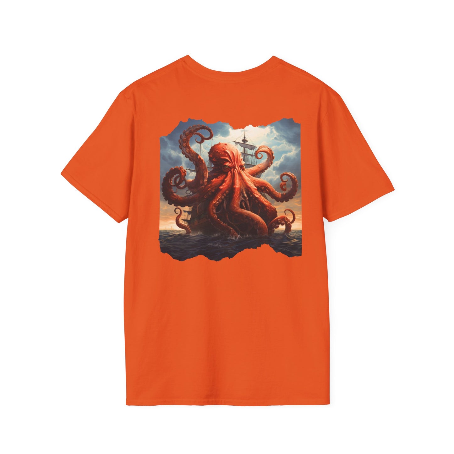 Kraken Storm Unisex Softstyle Crewneck T-Shirt