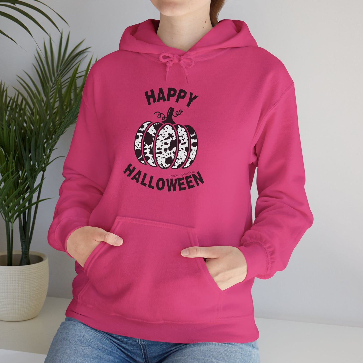 Cow Pumpkin Patch Unisex Hooded Sweatshirt