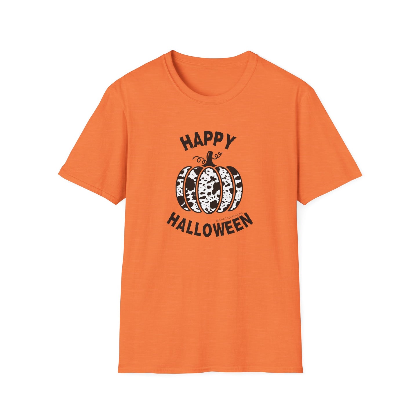 Cow Pumpkin Patch Unisex Softstyle Crewneck T-Shirt