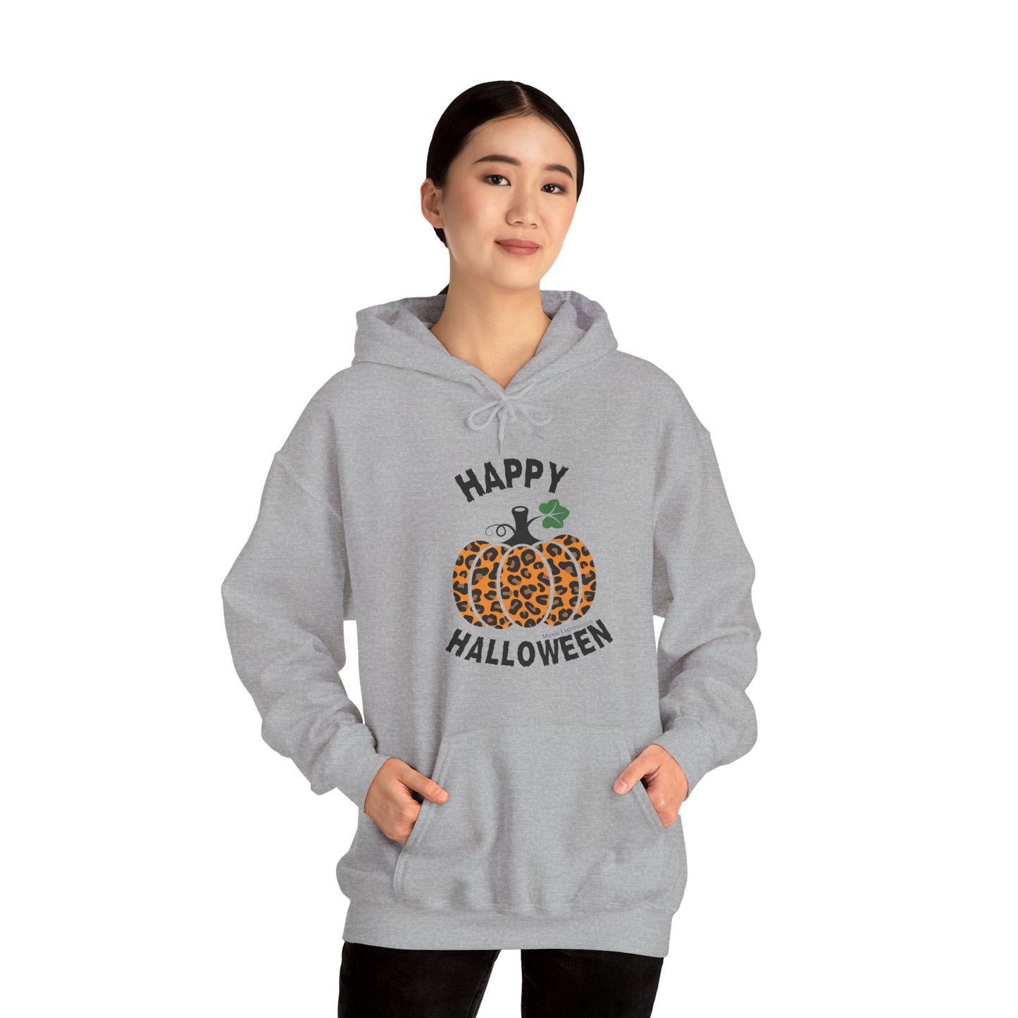 Cheetah Chic Pumpkin Patch Unisex Hooded Sweatshirt