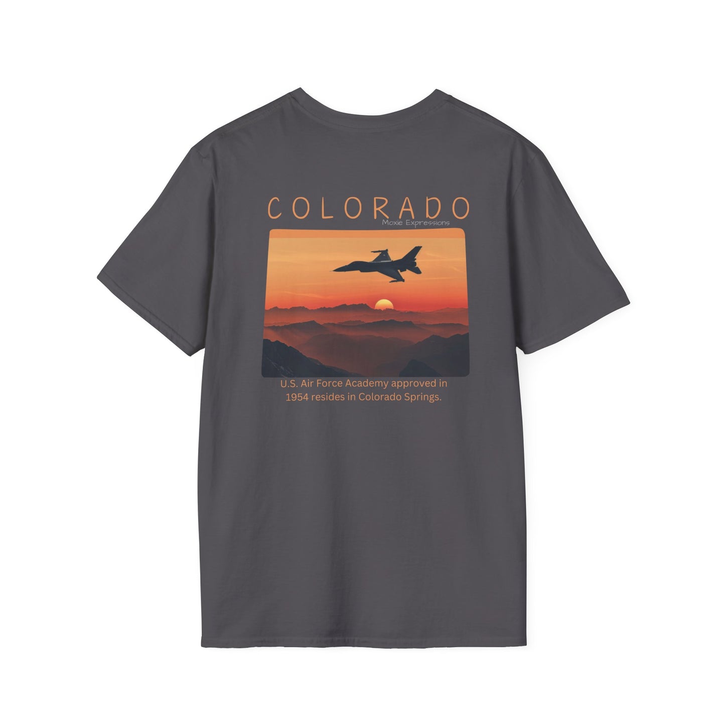 Colorado Cadet Wings Unisex Softstyle Crewneck T-Shirt