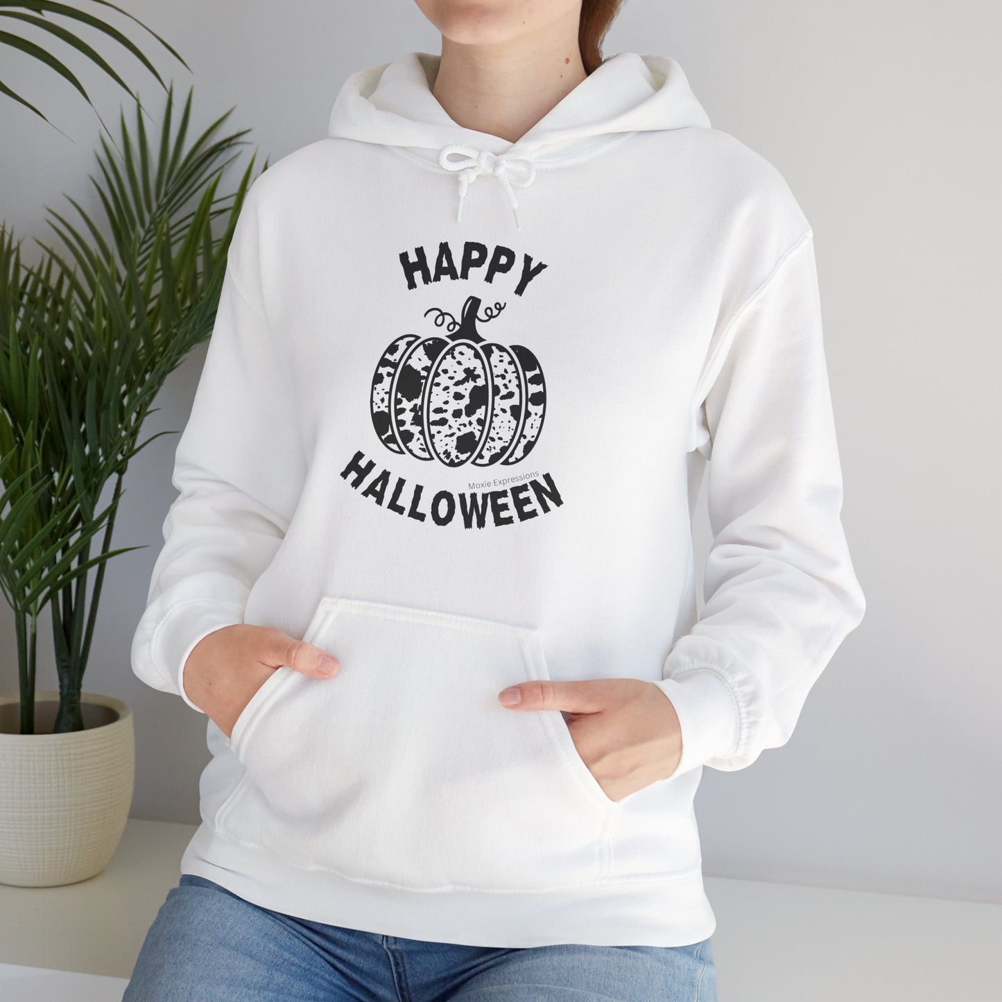 Cow Pumpkin Patch Unisex Hooded Sweatshirt