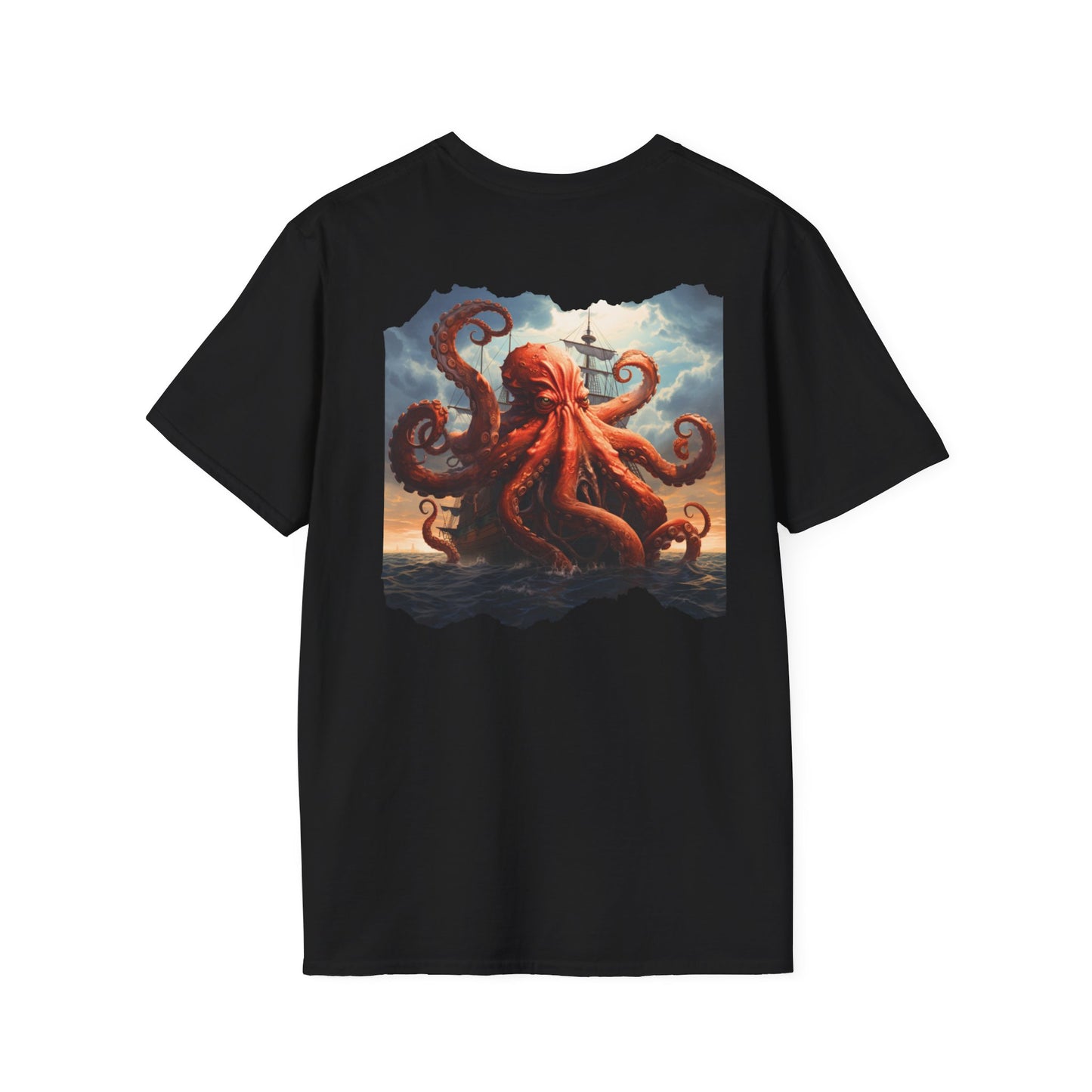 Kraken Storm Unisex Softstyle Crewneck T-Shirt