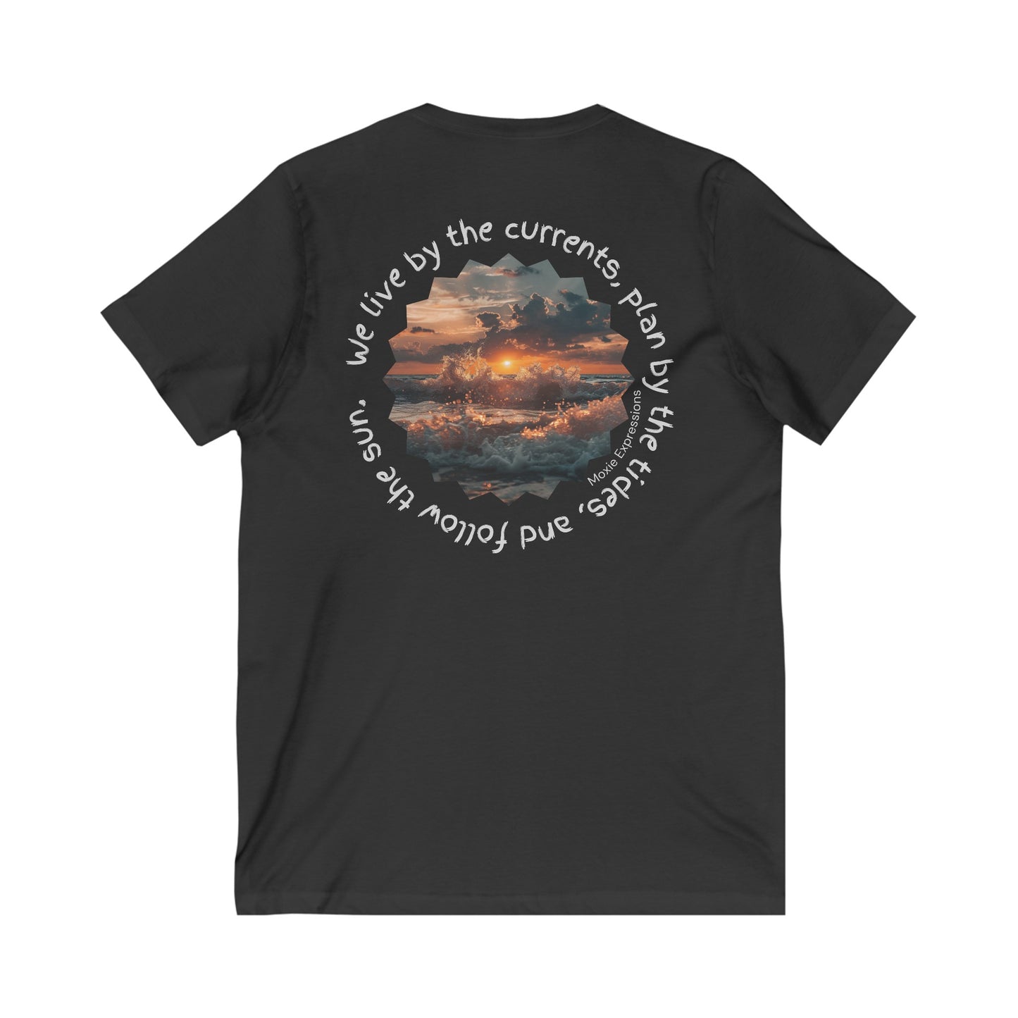Chase the Horizon Unisex Jersey Short Sleeve V-Neck Tee