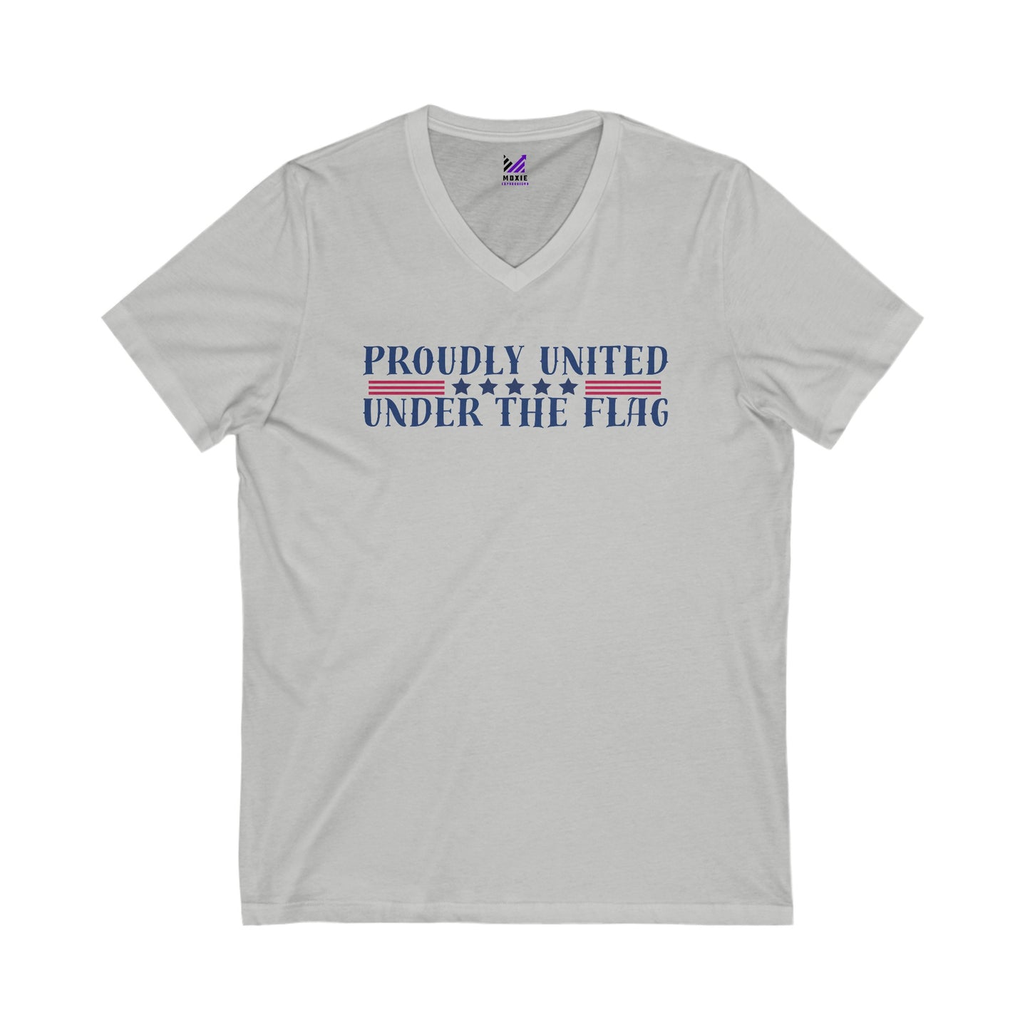 Proud Patriot Unisex Jersey Short Sleeve V-Neck Tee